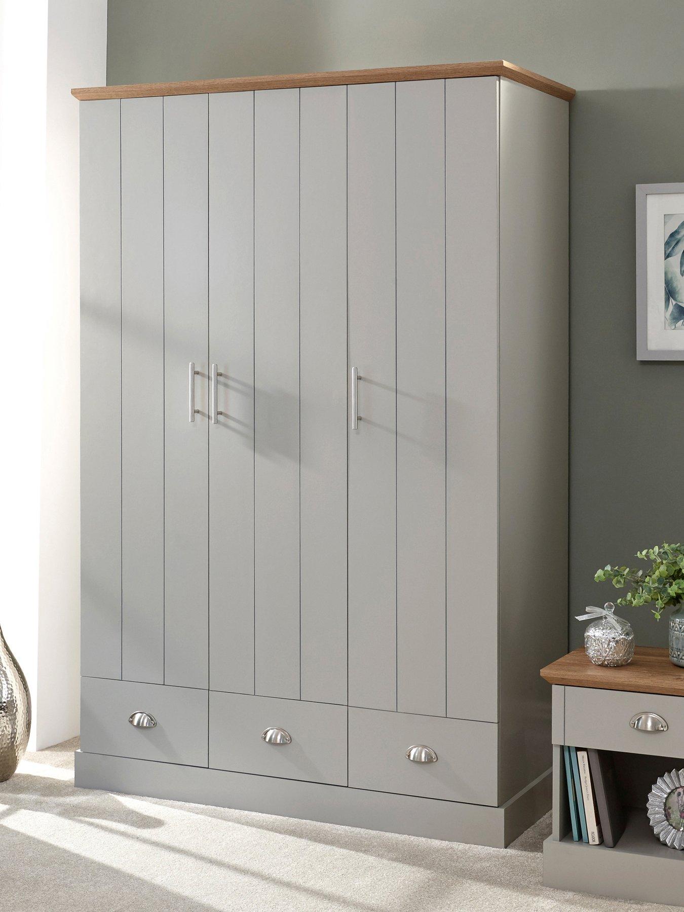 undefined Kendal 3 Door, 3 Drawer Wardrobe