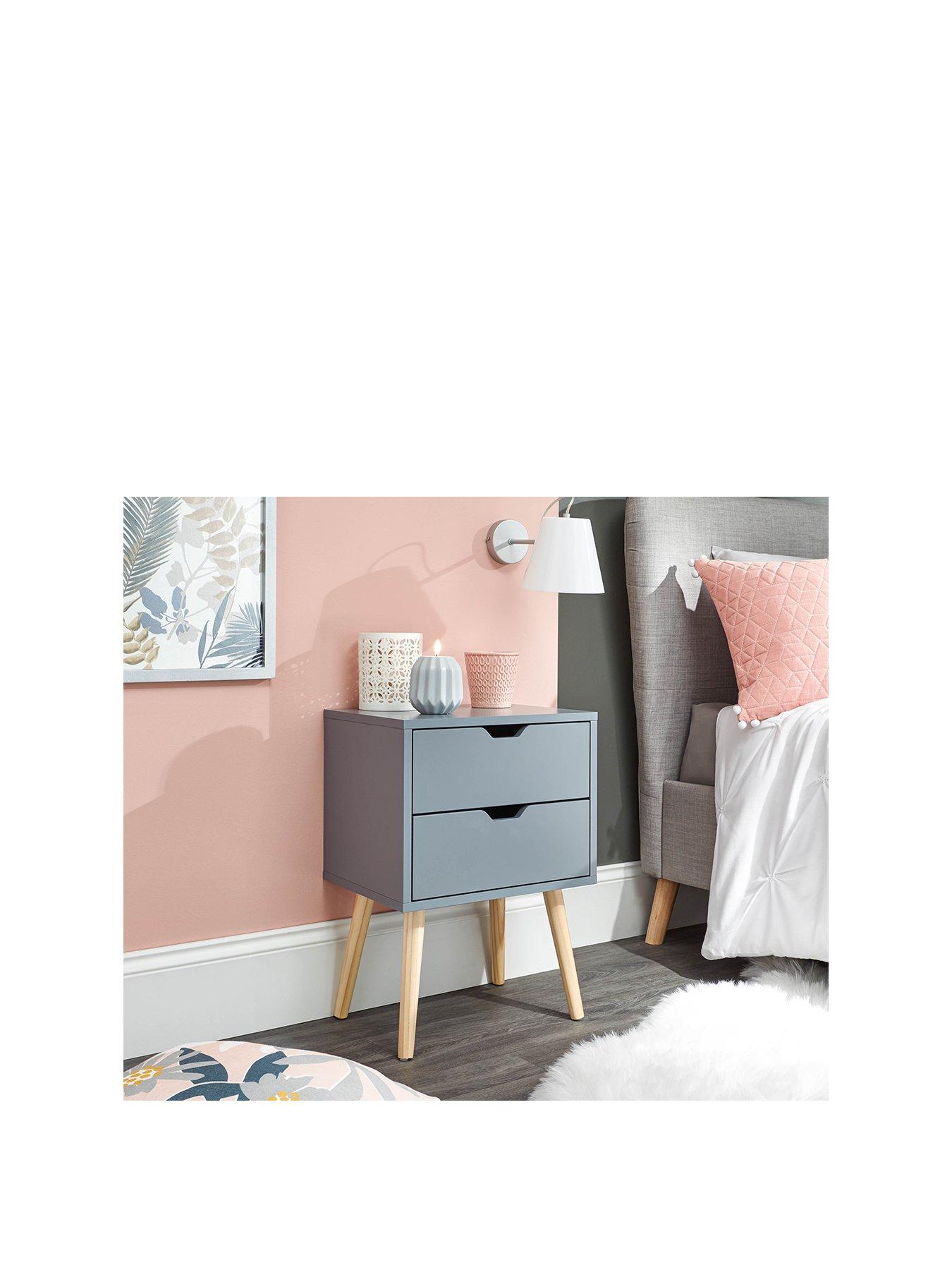 GFW Nyborg Single 2 Drawer Bedside