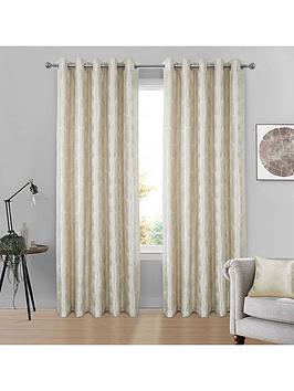Product photograph of Chrissy Eyelet Lined Curtains from very.co.uk