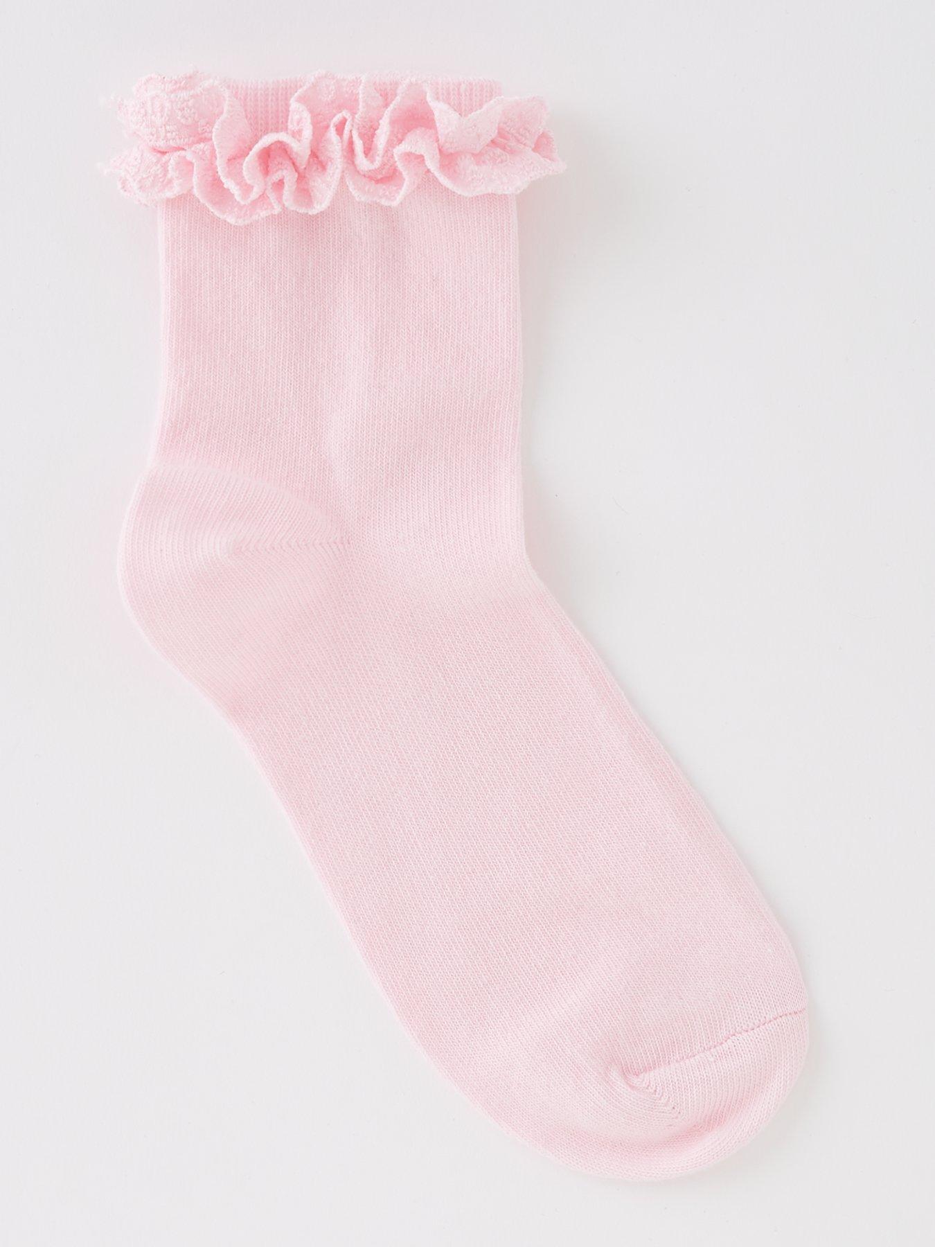 New Best Baby Girl Frill Socks For Parties In Pink Colour From 5 to 8 Years JKHL6509 main image 0