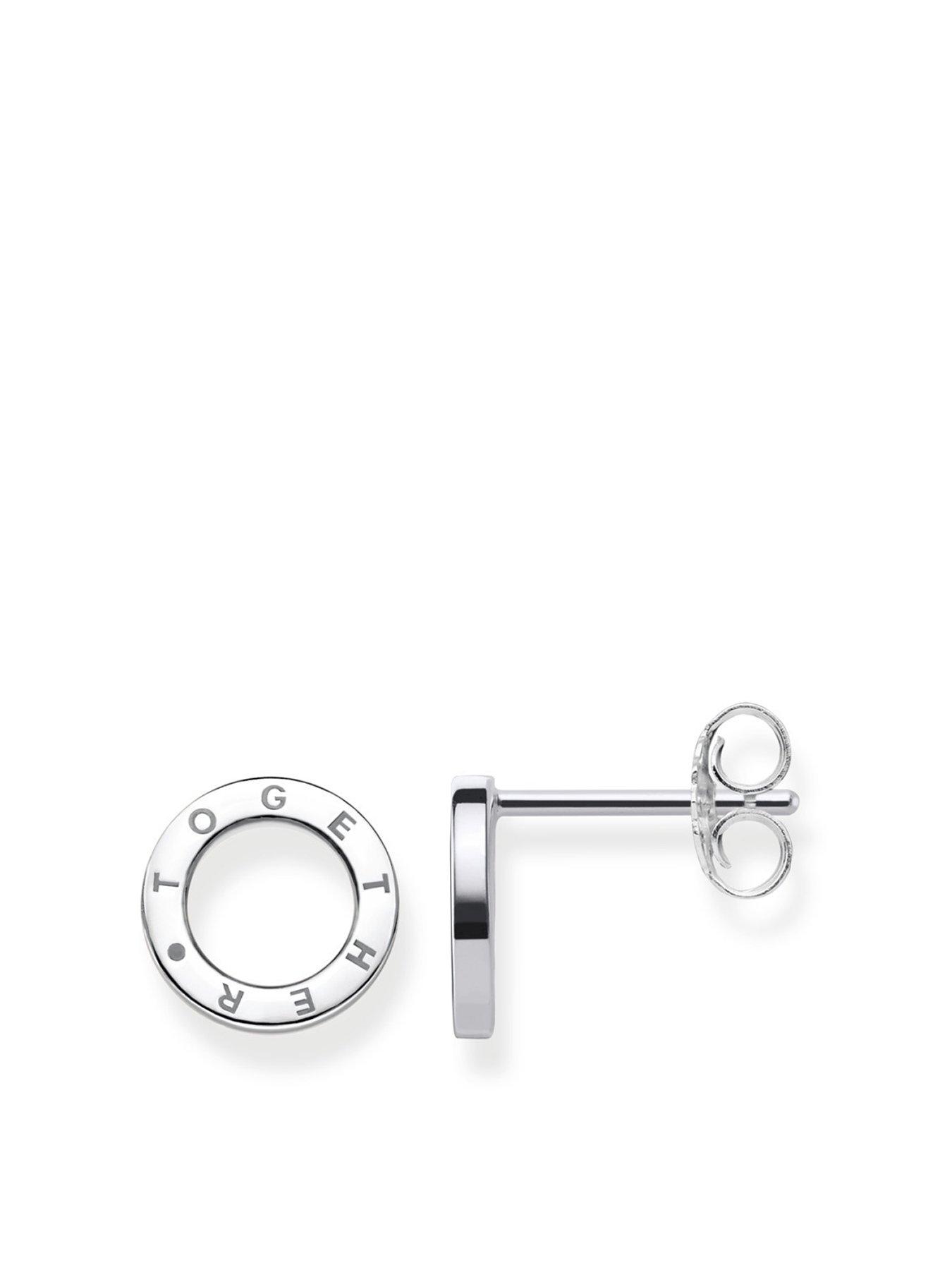 Product photograph of Thomas Sabo Together Circles Ear Studs from very.co.uk