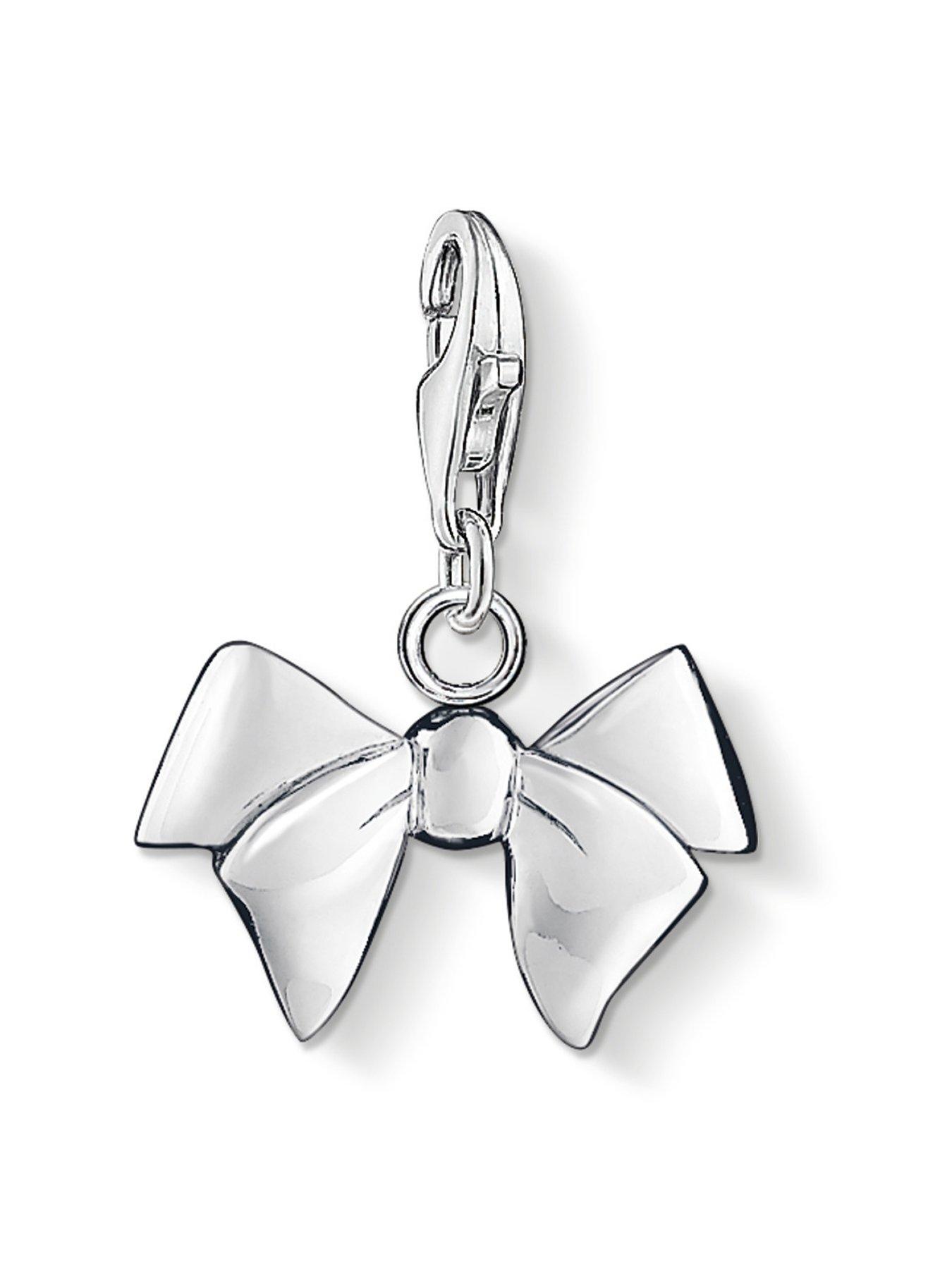 Product photograph of Thomas Sabo Bow Charm Pendant from very.co.uk