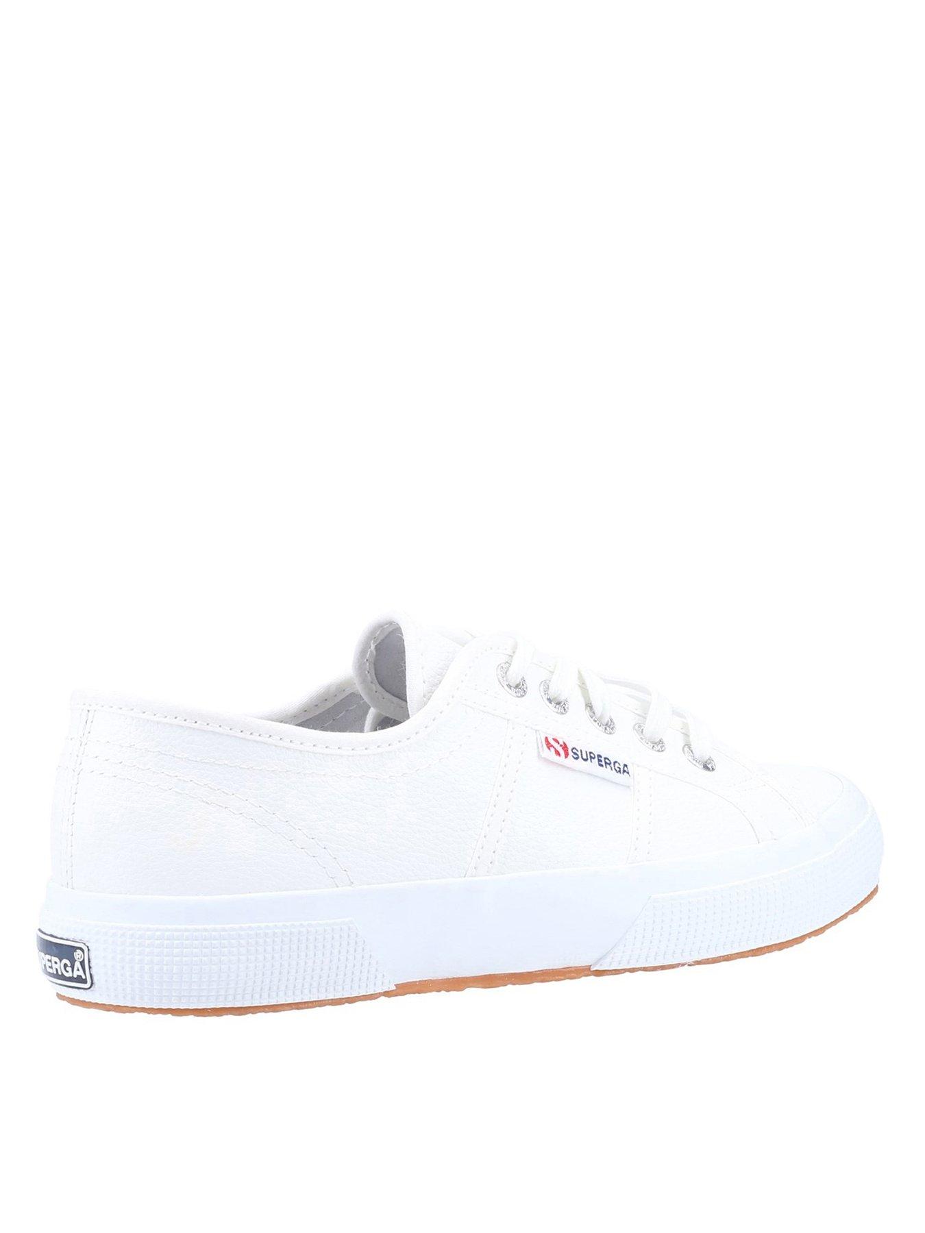 SUPERGA 2750 Tumbled Leather Canvas Trainer | very.co.uk