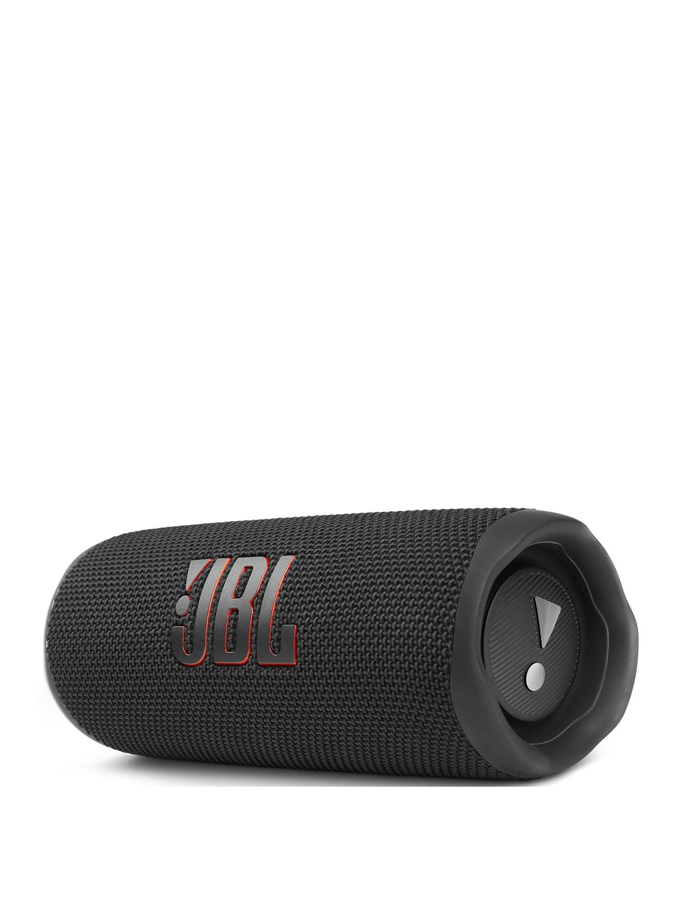 JBL Flip 6 Portable Bluetooth Speaker - Black | very.co.uk