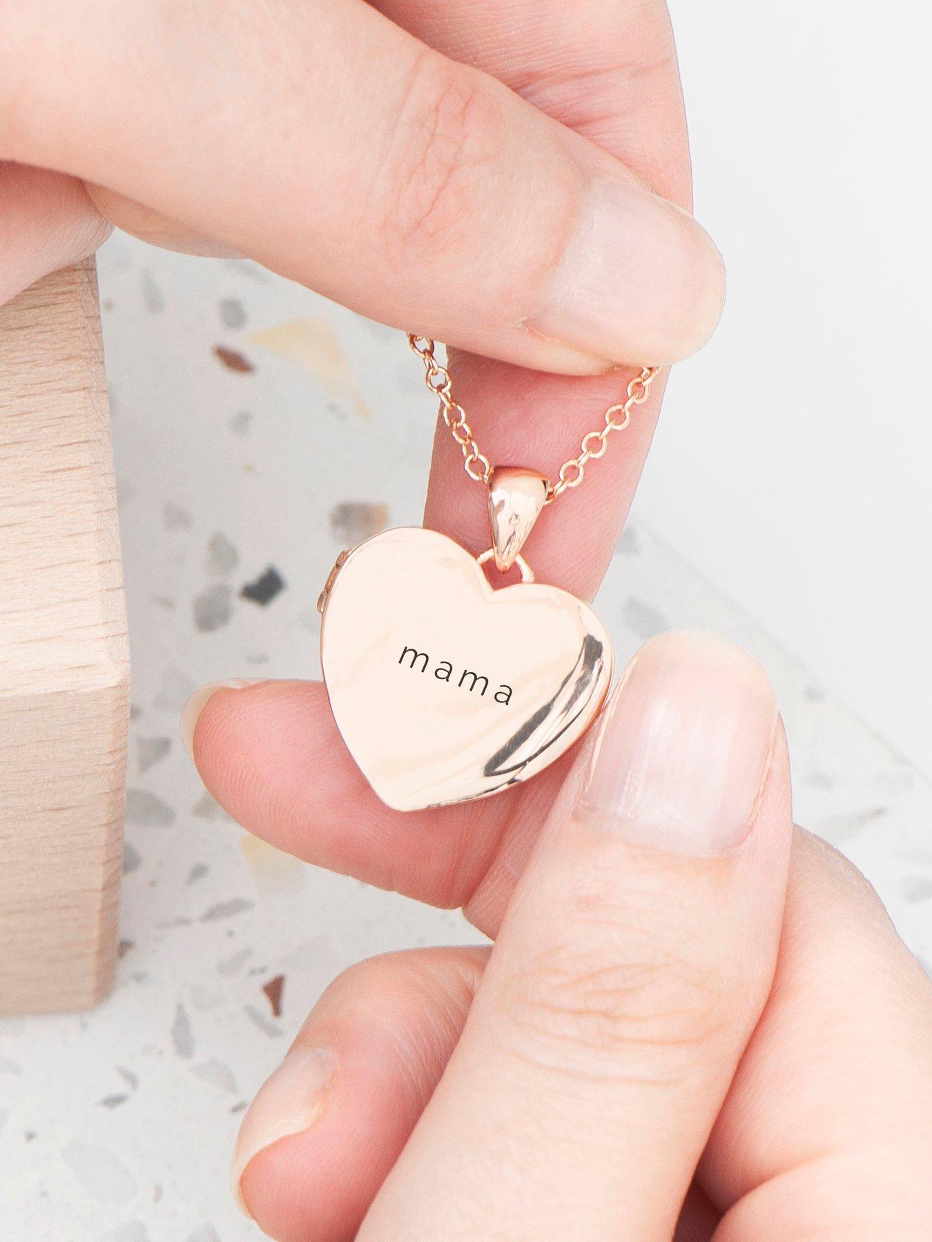 Image 2 of 5 of Treat Republic Personalised Heart Photo Locket - Rose Gold