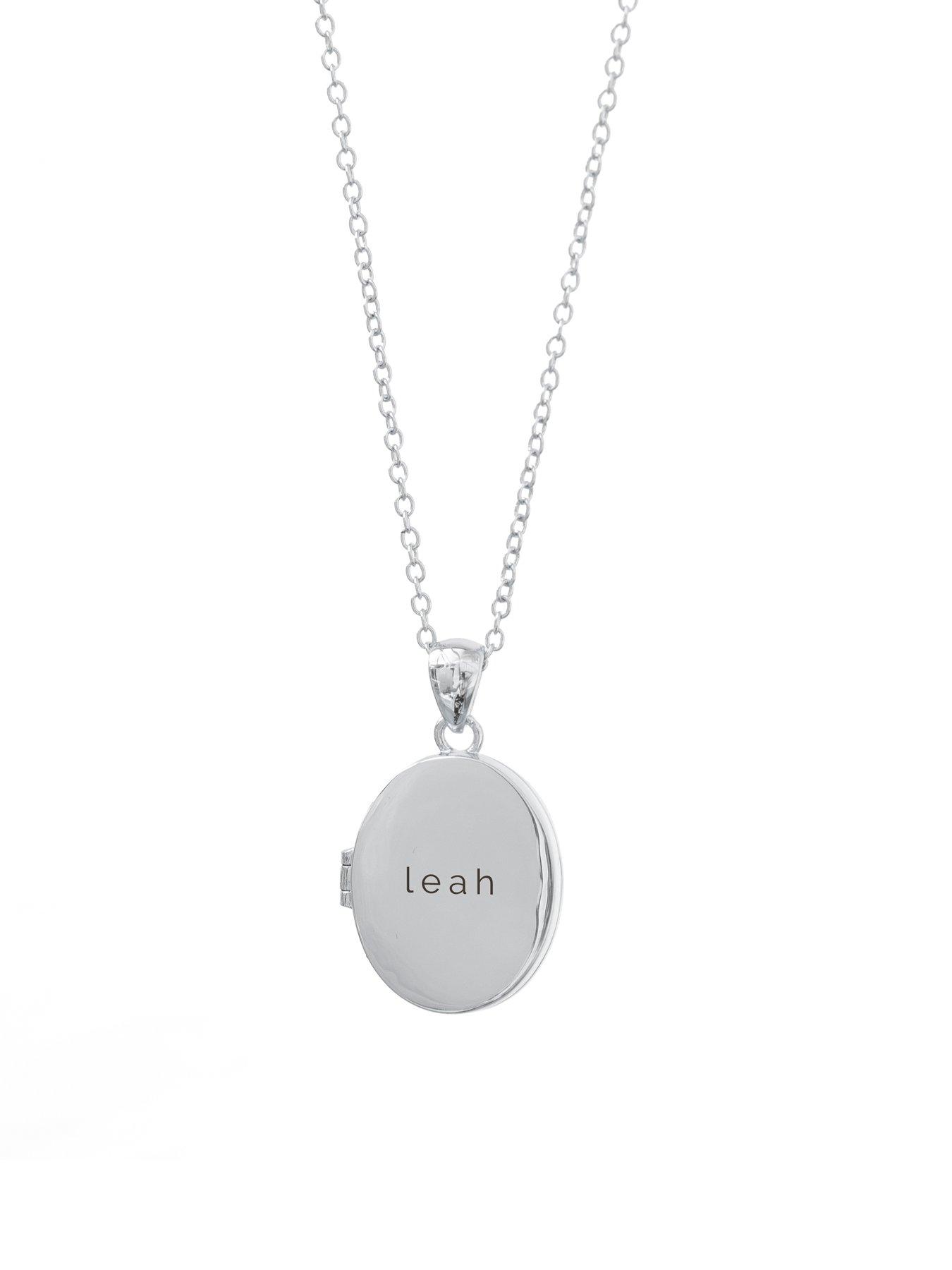 Image 5 of 5 of Treat Republic Personalised Oval Photo Locket - Silver