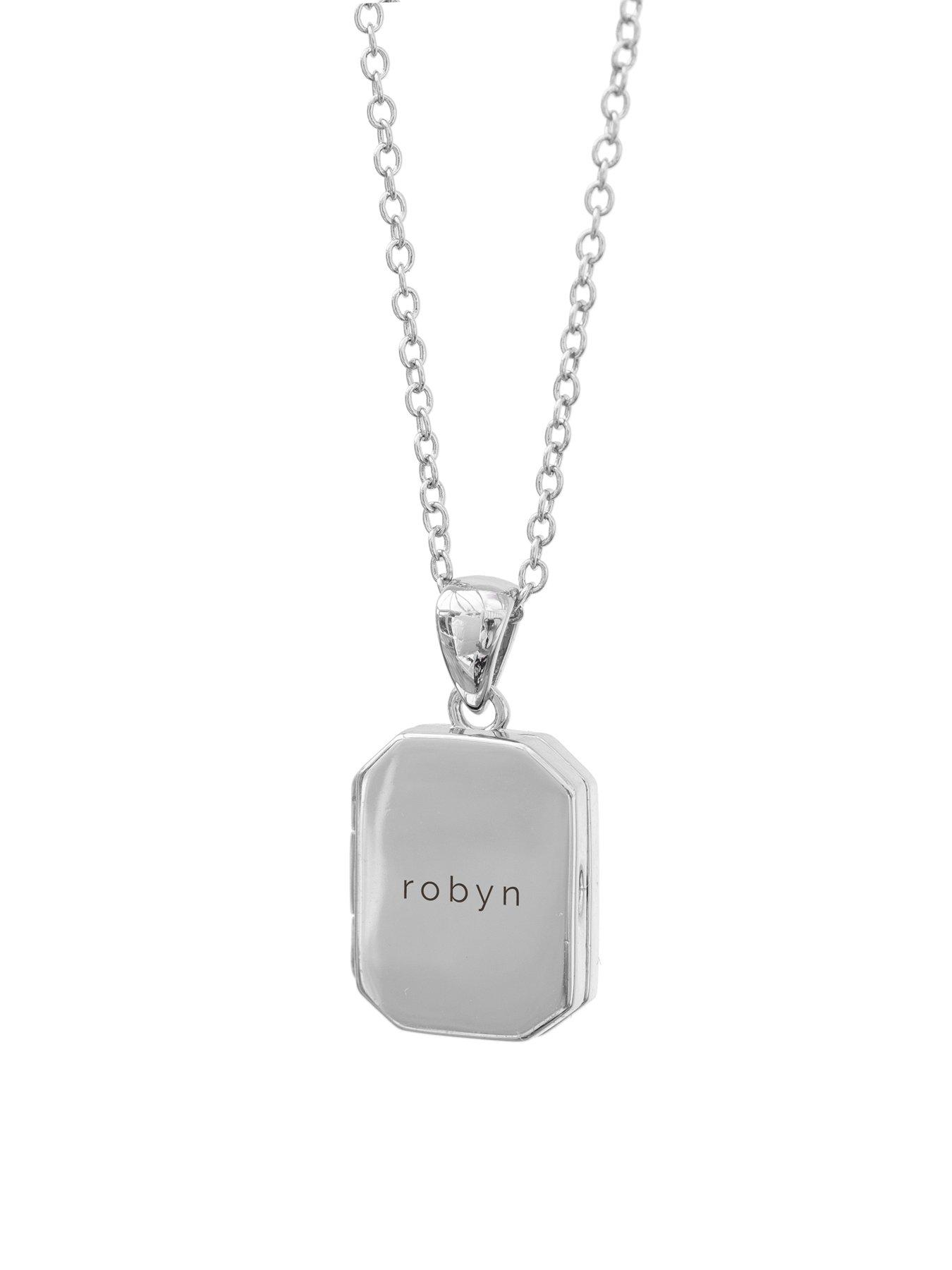 Image 5 of 5 of Treat Republic Personalised Rectangular Photo Locket - Silver