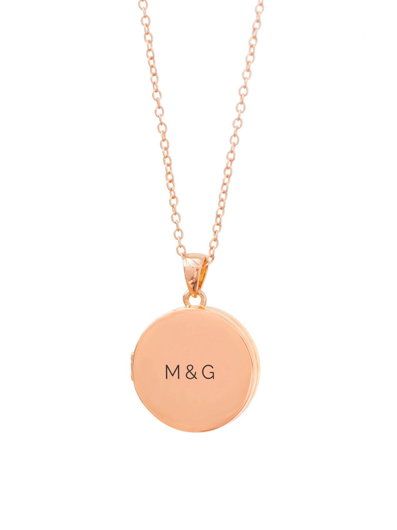 Image 5 of 5 of Treat Republic Personalised Round Photo Locket - Rose Gold