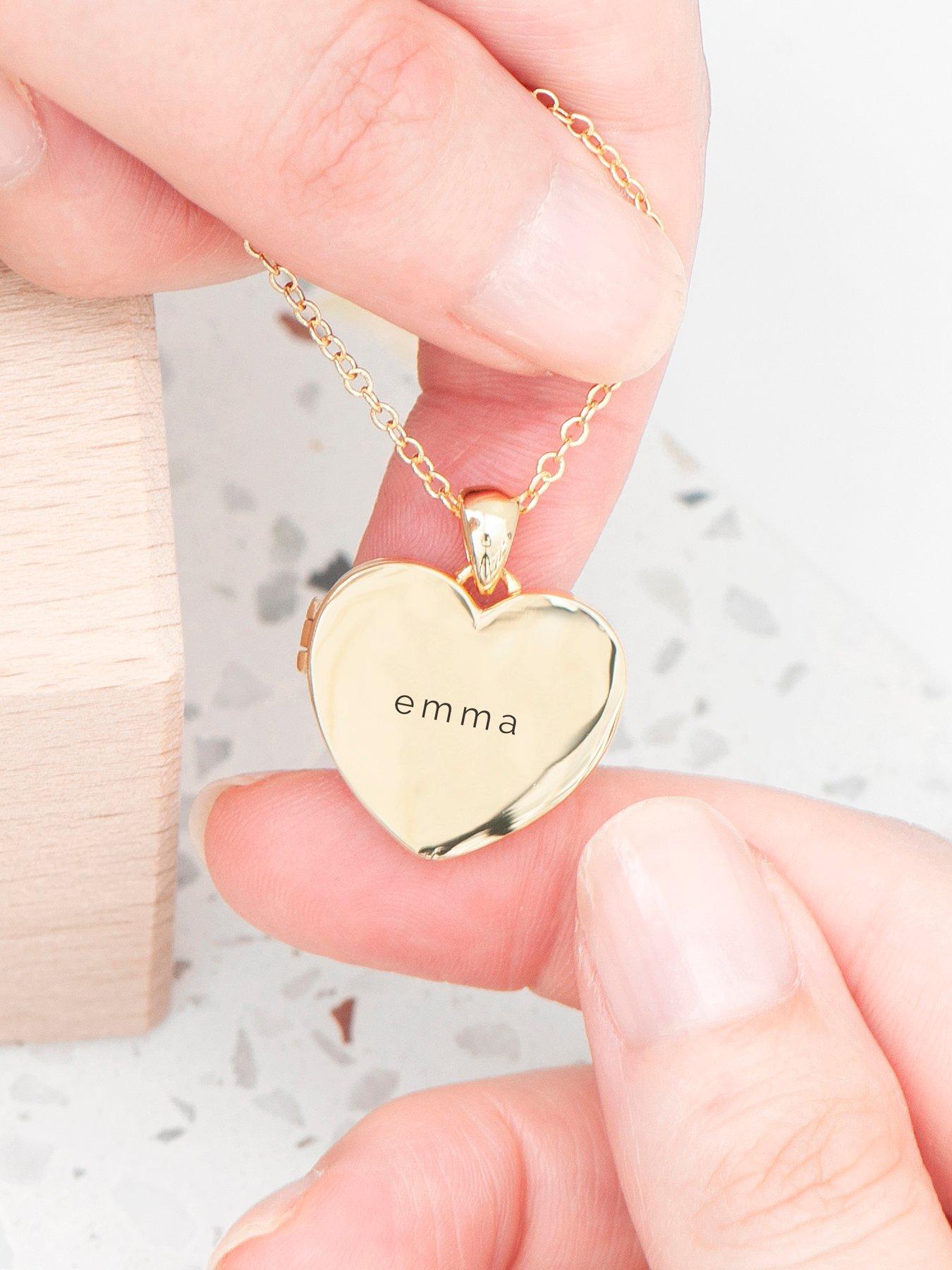 Image 2 of 5 of Treat Republic Personalised Heart Photo Locket - Gold