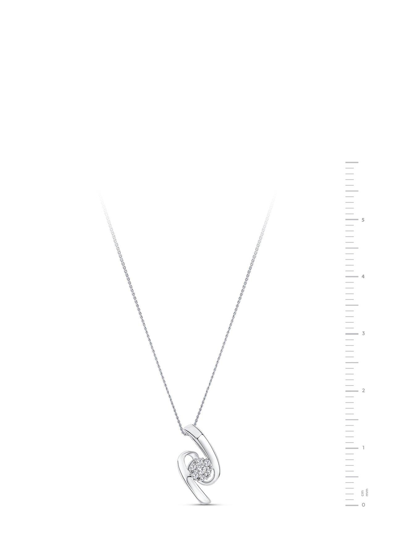 Diamond on sale swirl pendant