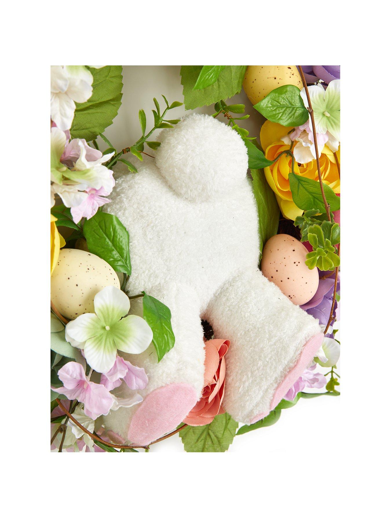 Image 3 of 6 of Very Home 22" Easter Wreath with Rabbit