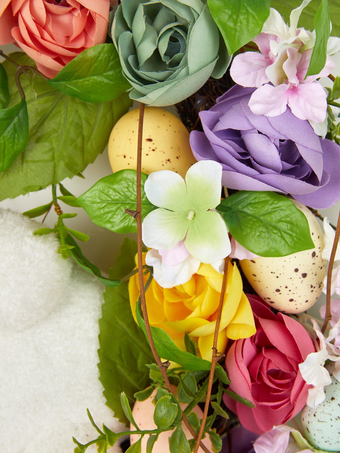 Image 4 of 6 of Very Home 22" Easter Wreath with Rabbit