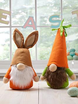 Product photograph of Very Home Carrot And Spring Bunny Gonks Pair from very.co.uk