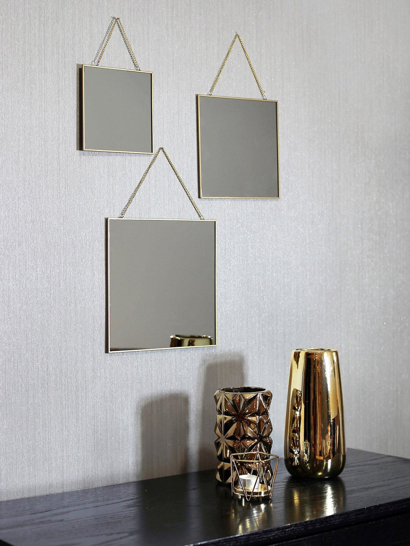 ARTHOUSE Set of 3 Asymmetric Mirrors very.co.uk