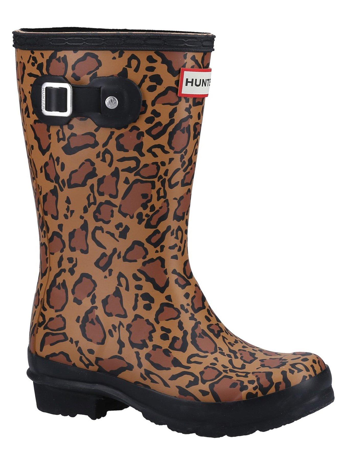 Leopard print hunter boots sale