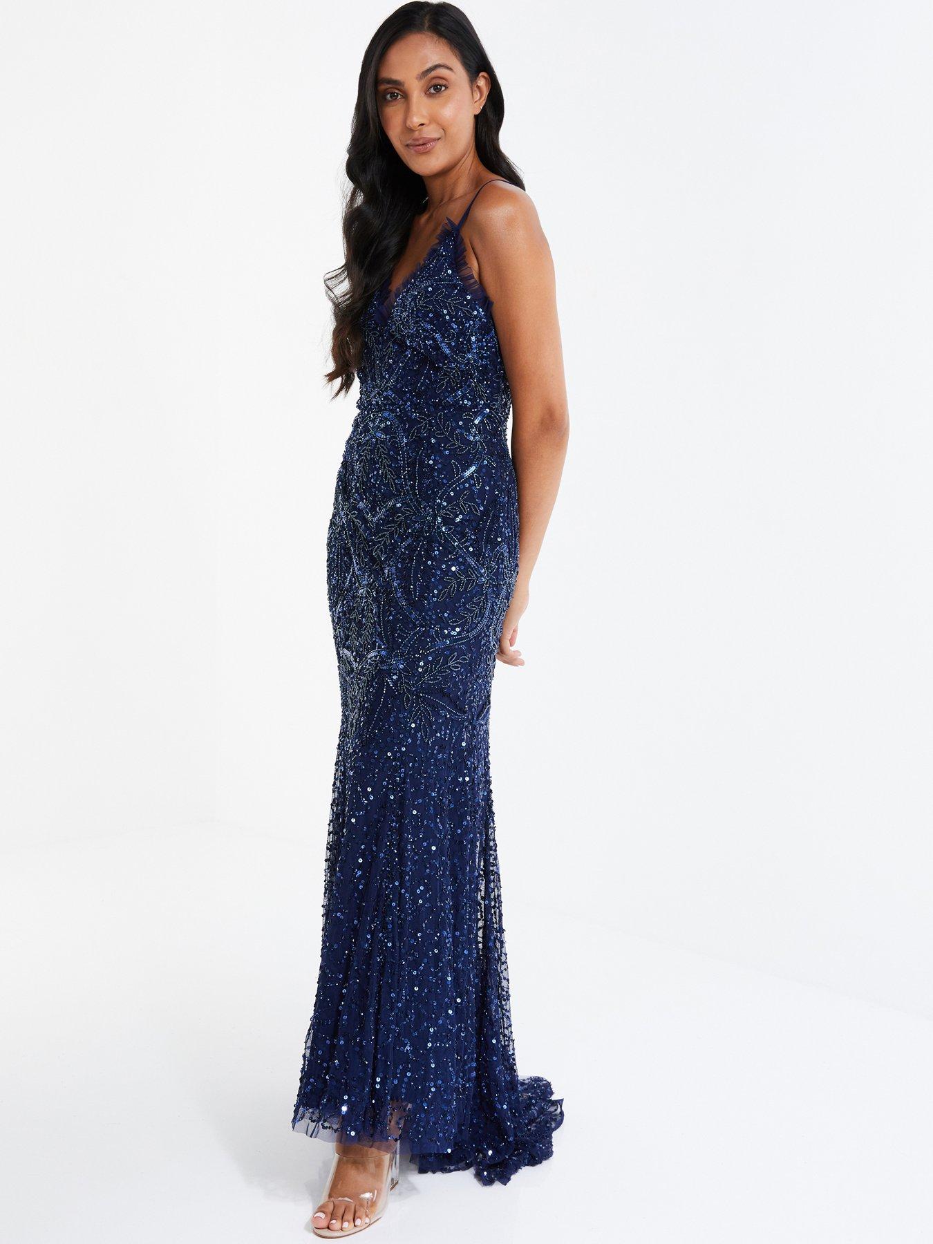 Petite maxi hot sale sequin dress