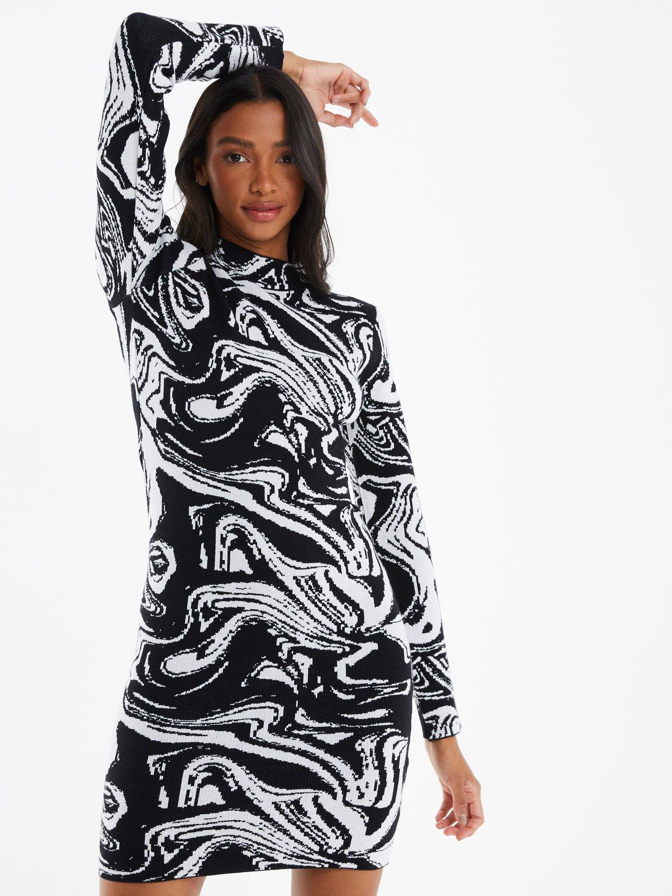 Printed jumper hot sale dress