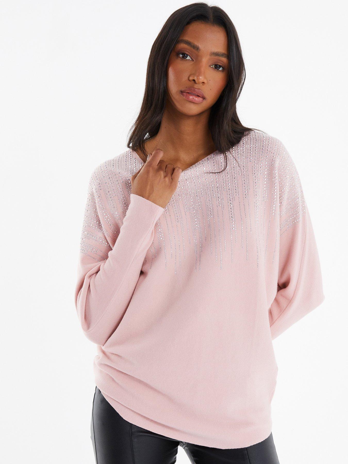 Quiz deals pink jumper