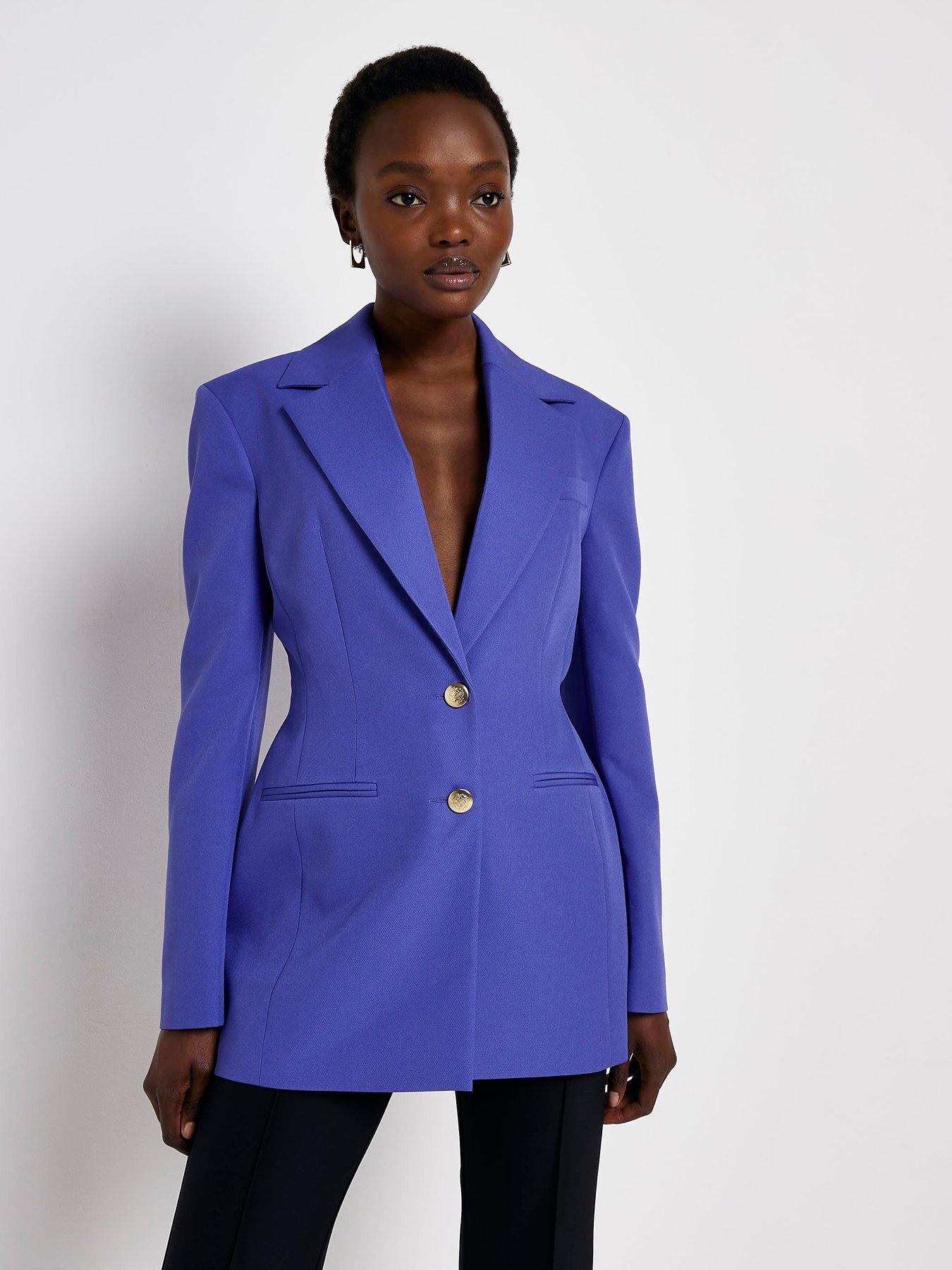 River island blue on sale blazer