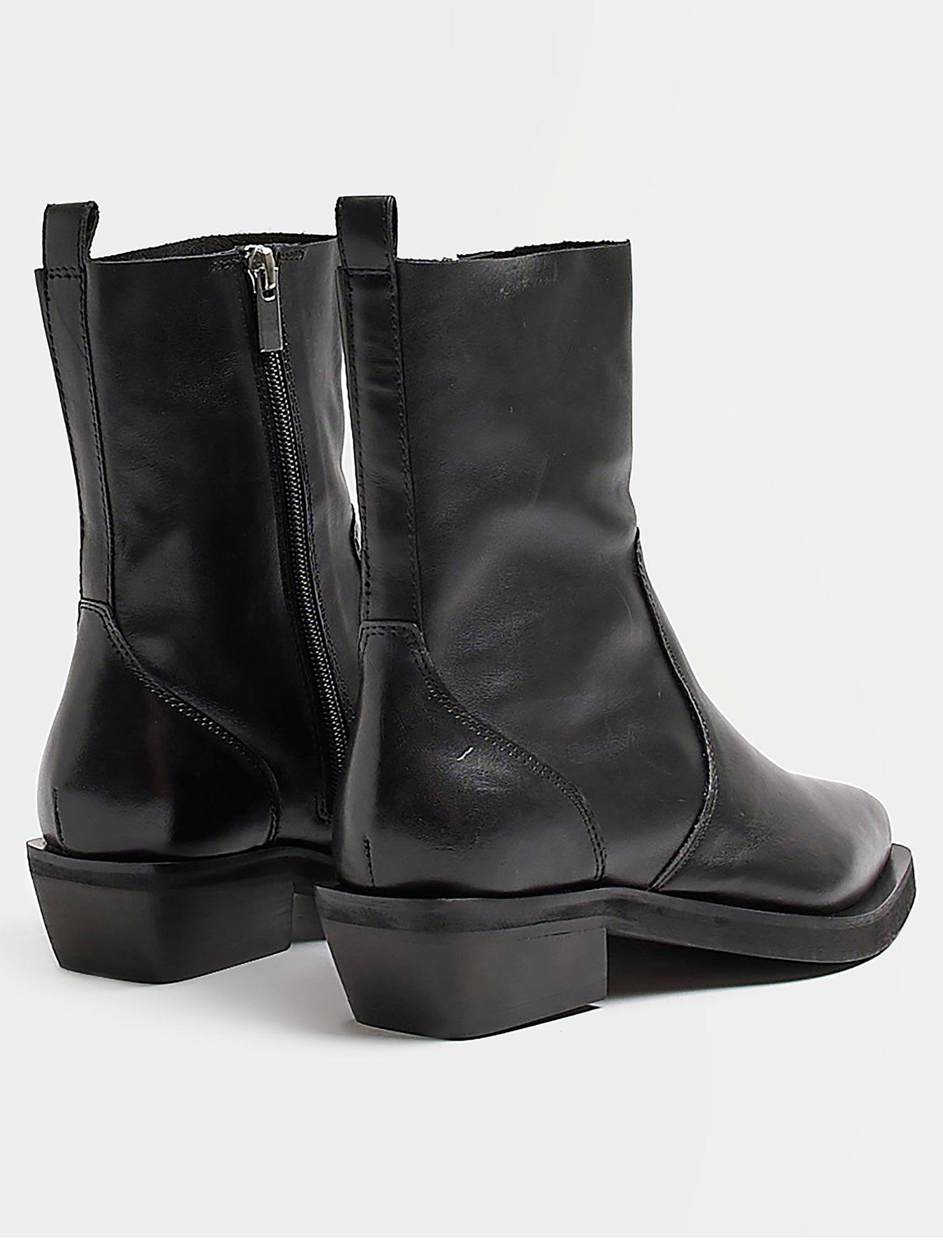 River island western ankle on sale boots