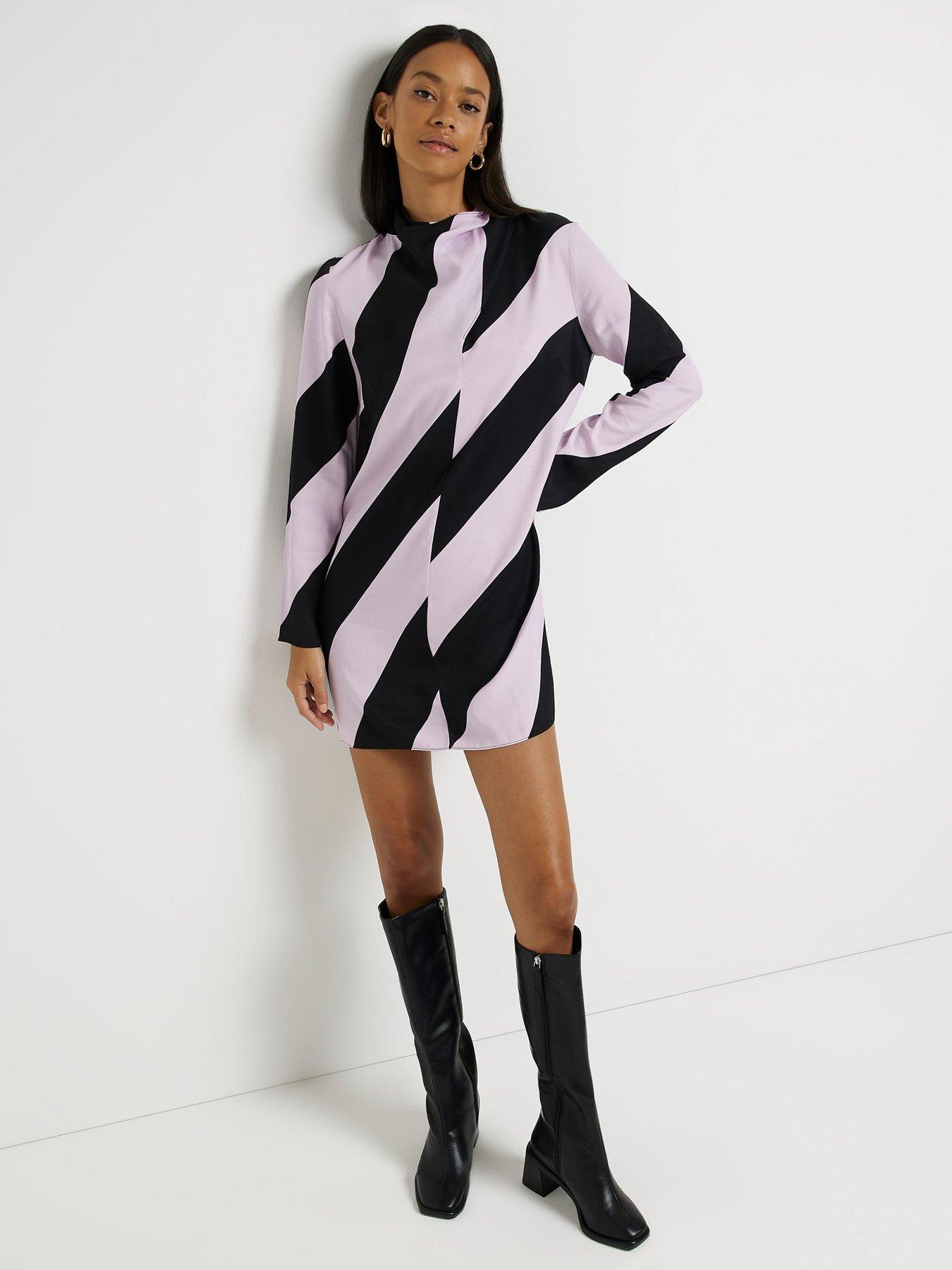 river island cowl neck dress