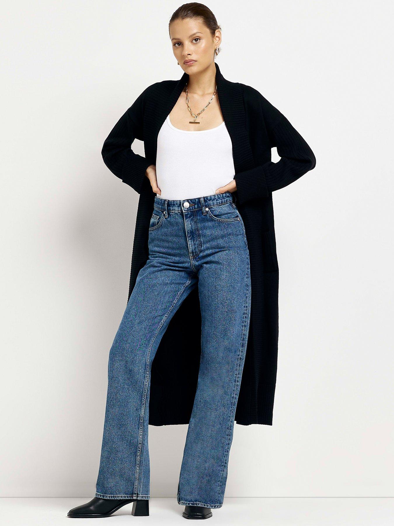 River Island Ribbed Maxi Cardigan 