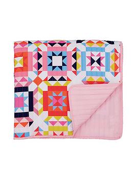 Product photograph of Joules Patchwork Quilted Bedspread 100 Bci Cotton from very.co.uk