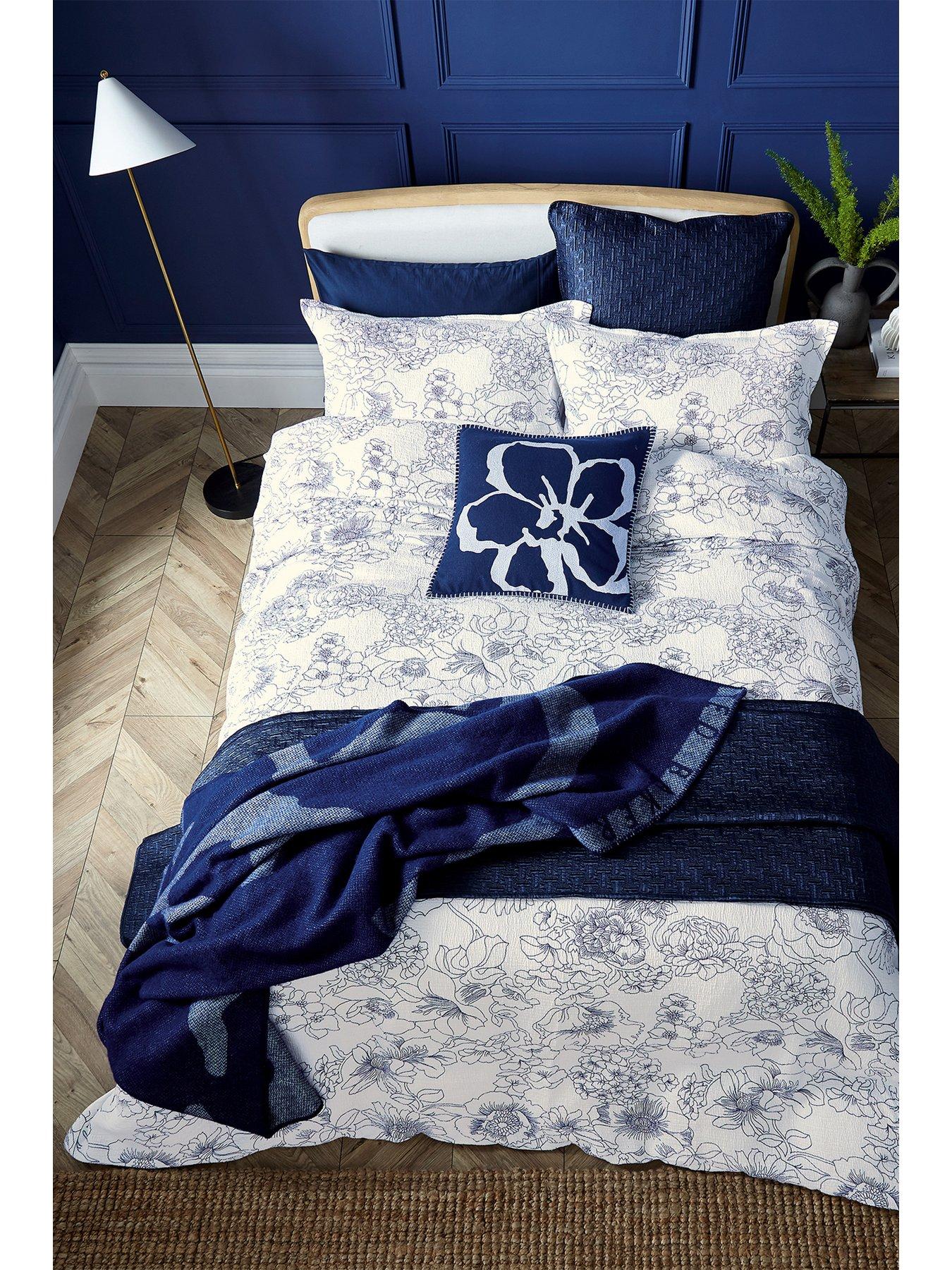 Ted Baker Magnolia Navy Throw