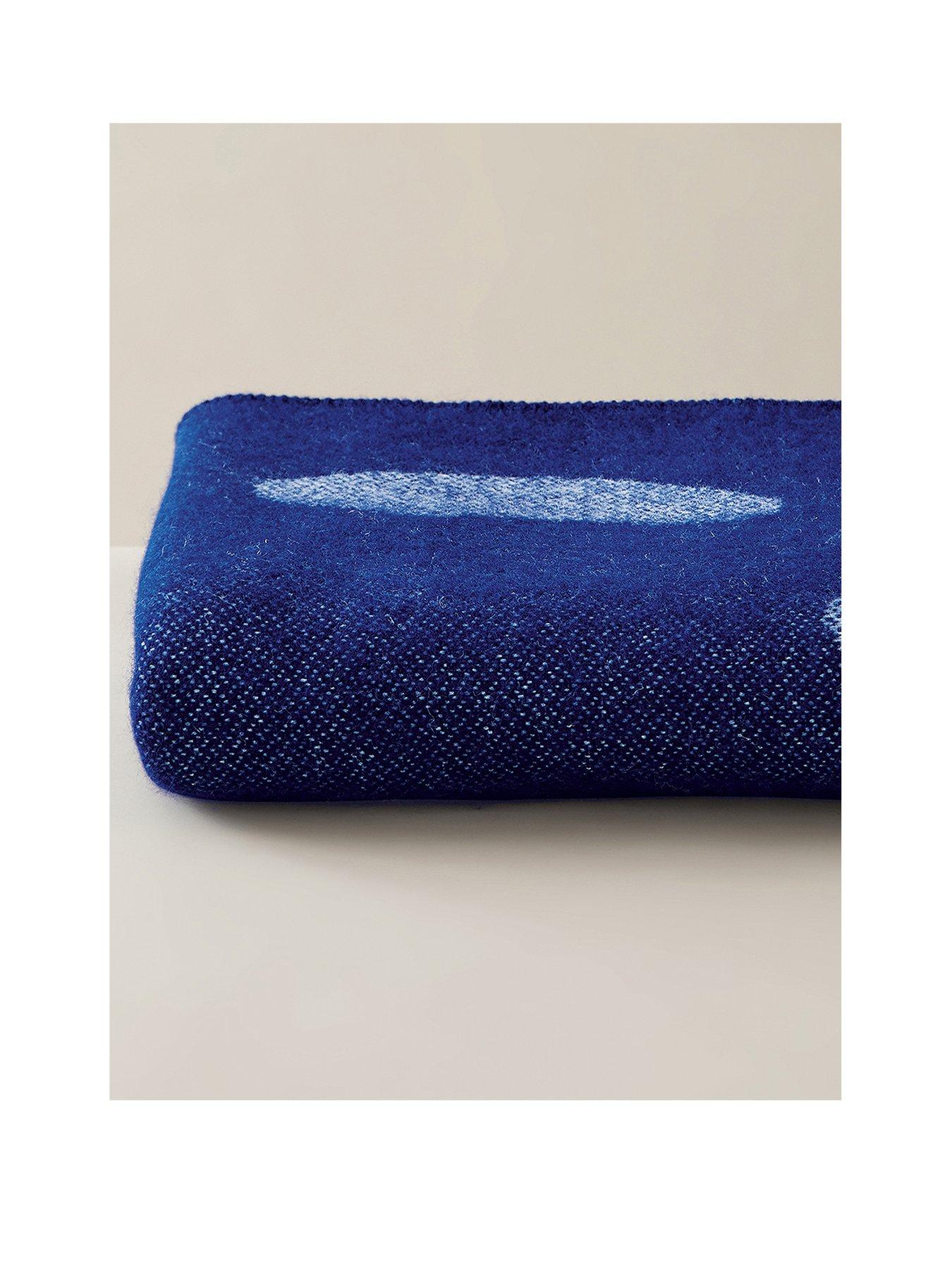 Image 2 of 5 of Ted Baker Magnolia Navy Throw