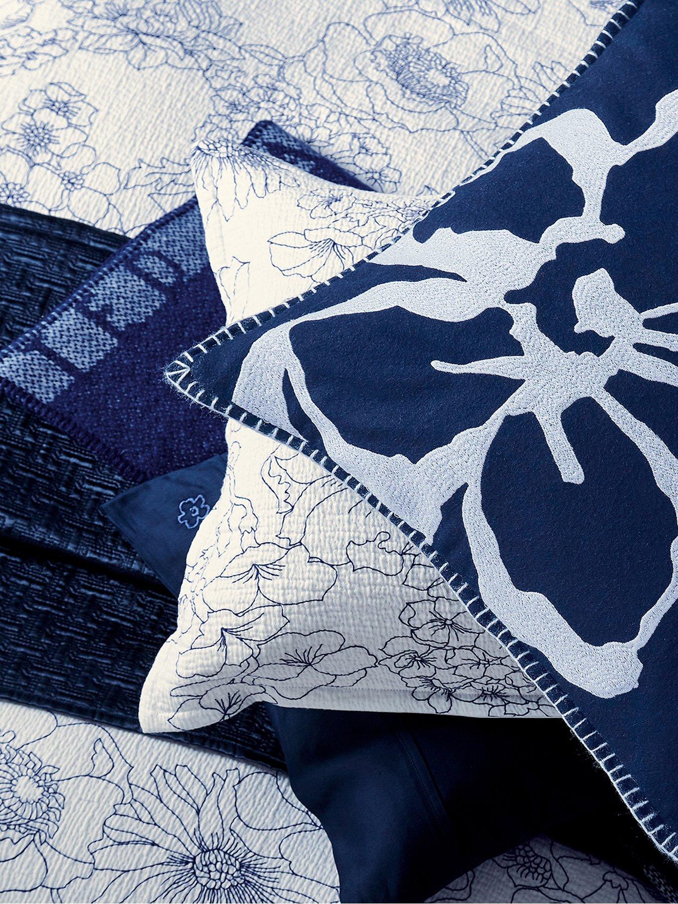 Image 3 of 5 of Ted Baker Magnolia Navy Throw