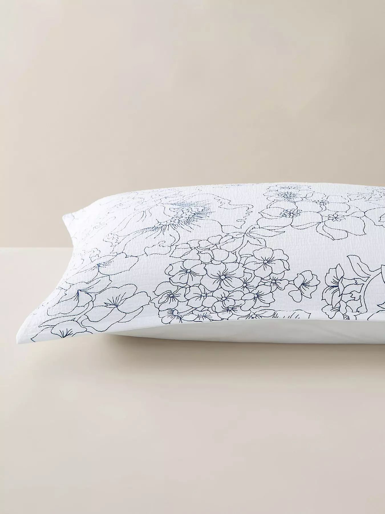 280-Thread-Count Pima Cotton Percale Pillowcases, Print, Set Of Two At Bean