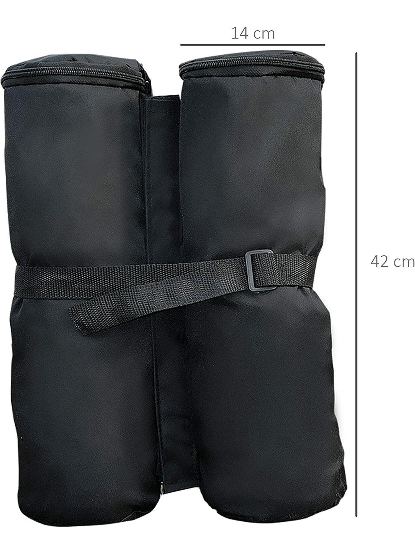 Image 5 of 7 of OutSunny 4-Piece Gazebo Sand Bag Weight Set -&nbsp;Black