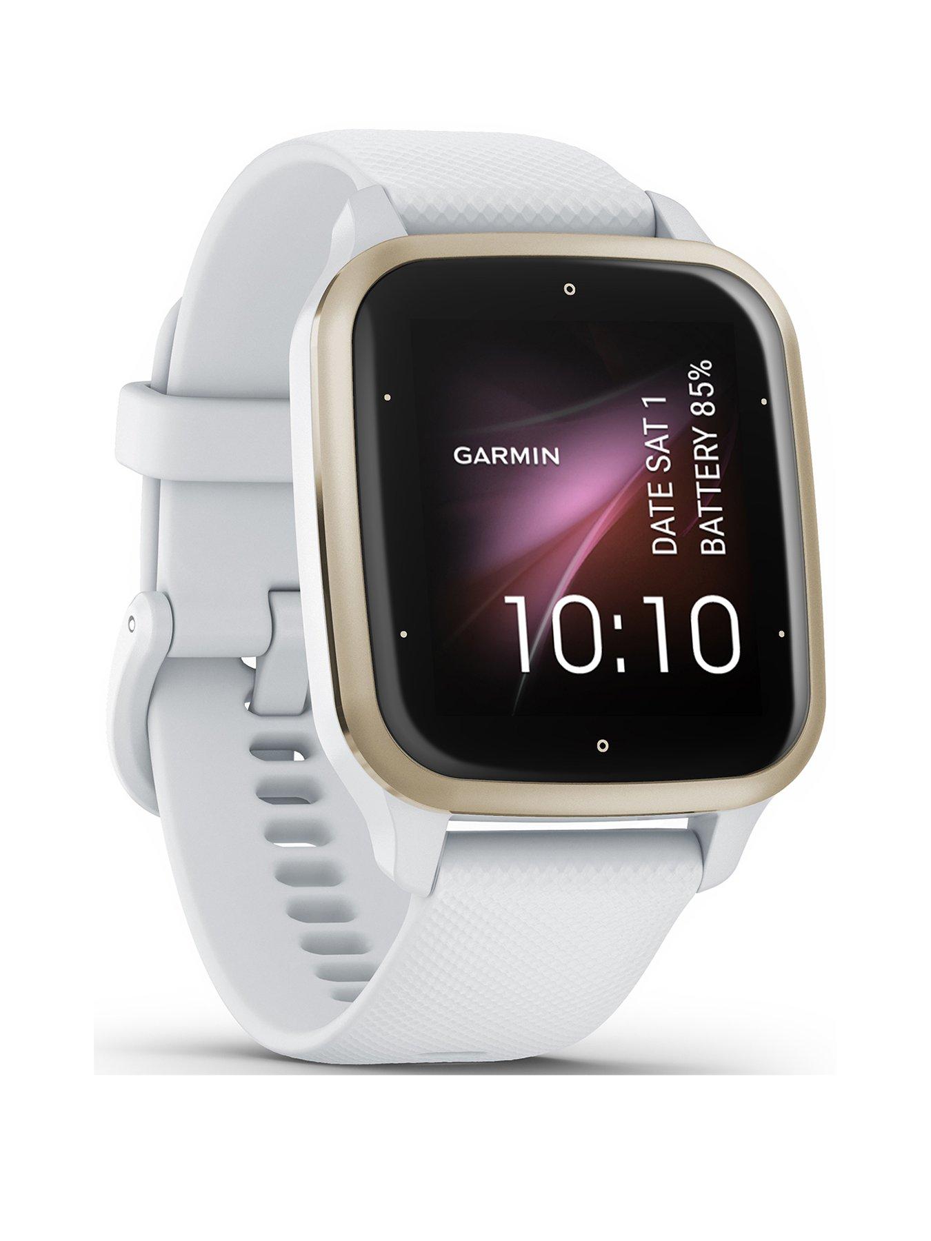 Garmin Venu Sq 2 Smartwatch - White/Cream Gold, WW | very.co.uk