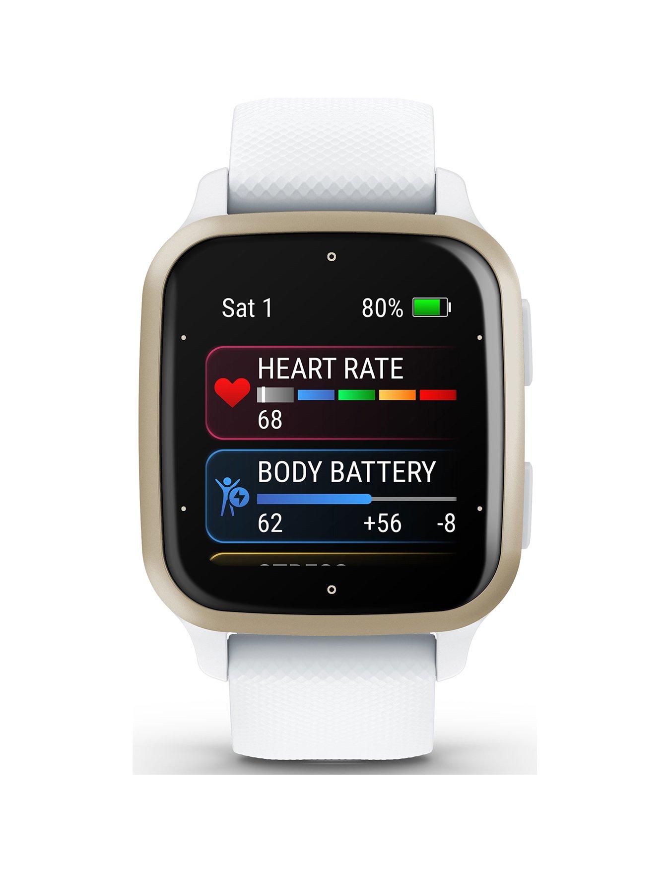 Image 2 of 7 of Garmin Venu Sq 2 Smartwatch -&nbsp;White/Cream Gold, WW
