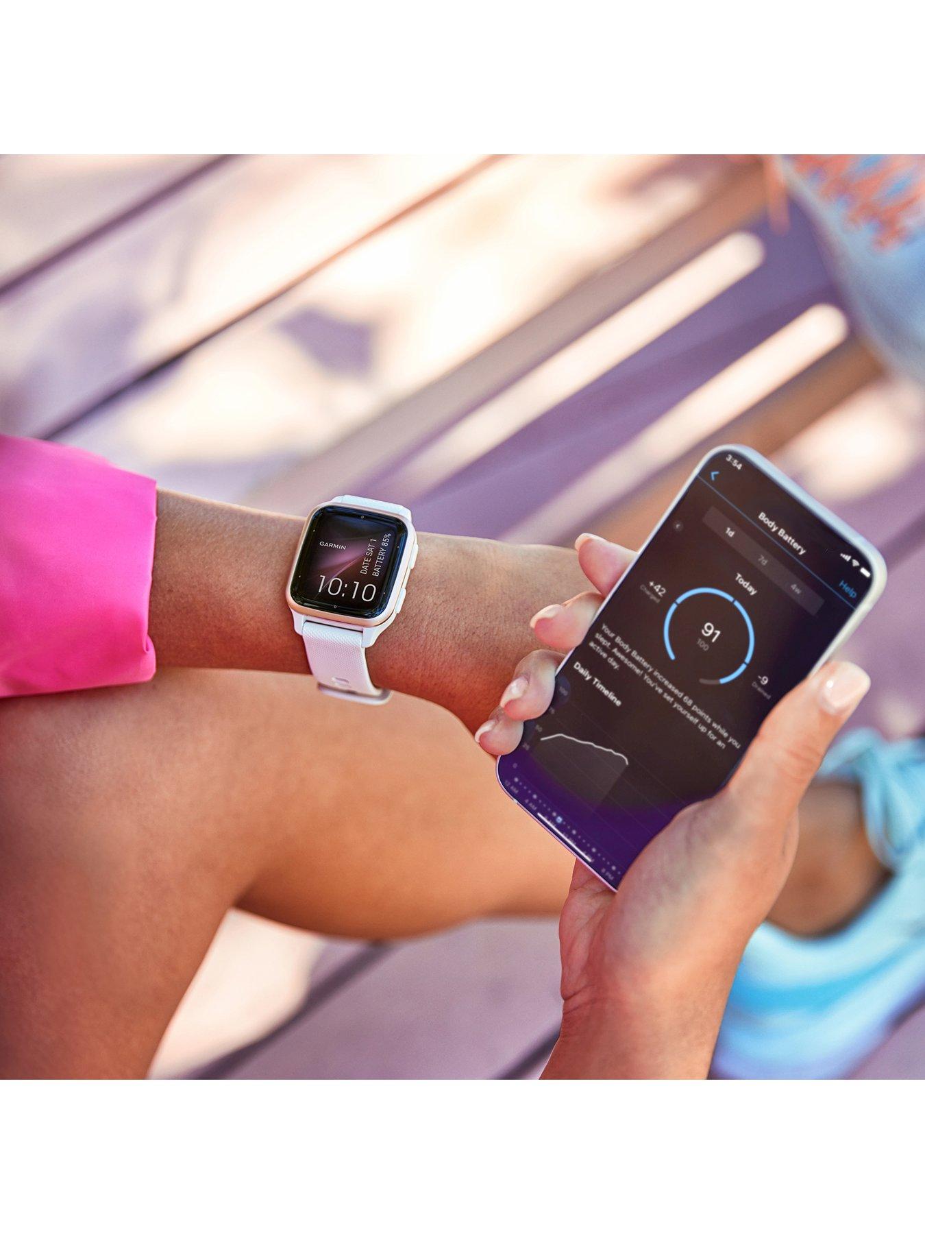 Image 5 of 7 of Garmin Venu Sq 2 Smartwatch -&nbsp;White/Cream Gold, WW