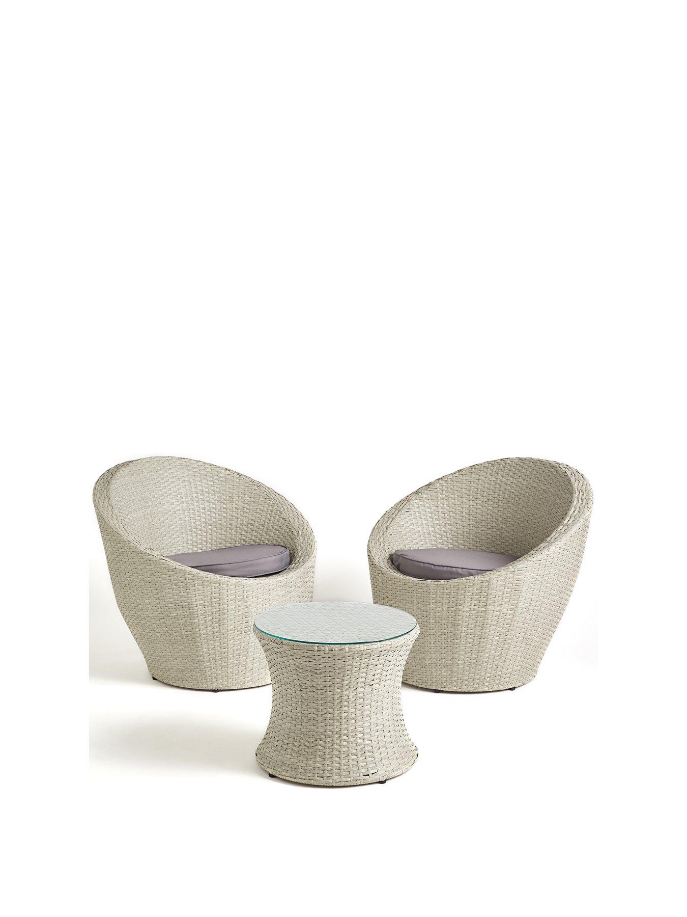 3 piece rattan egg bistro online set