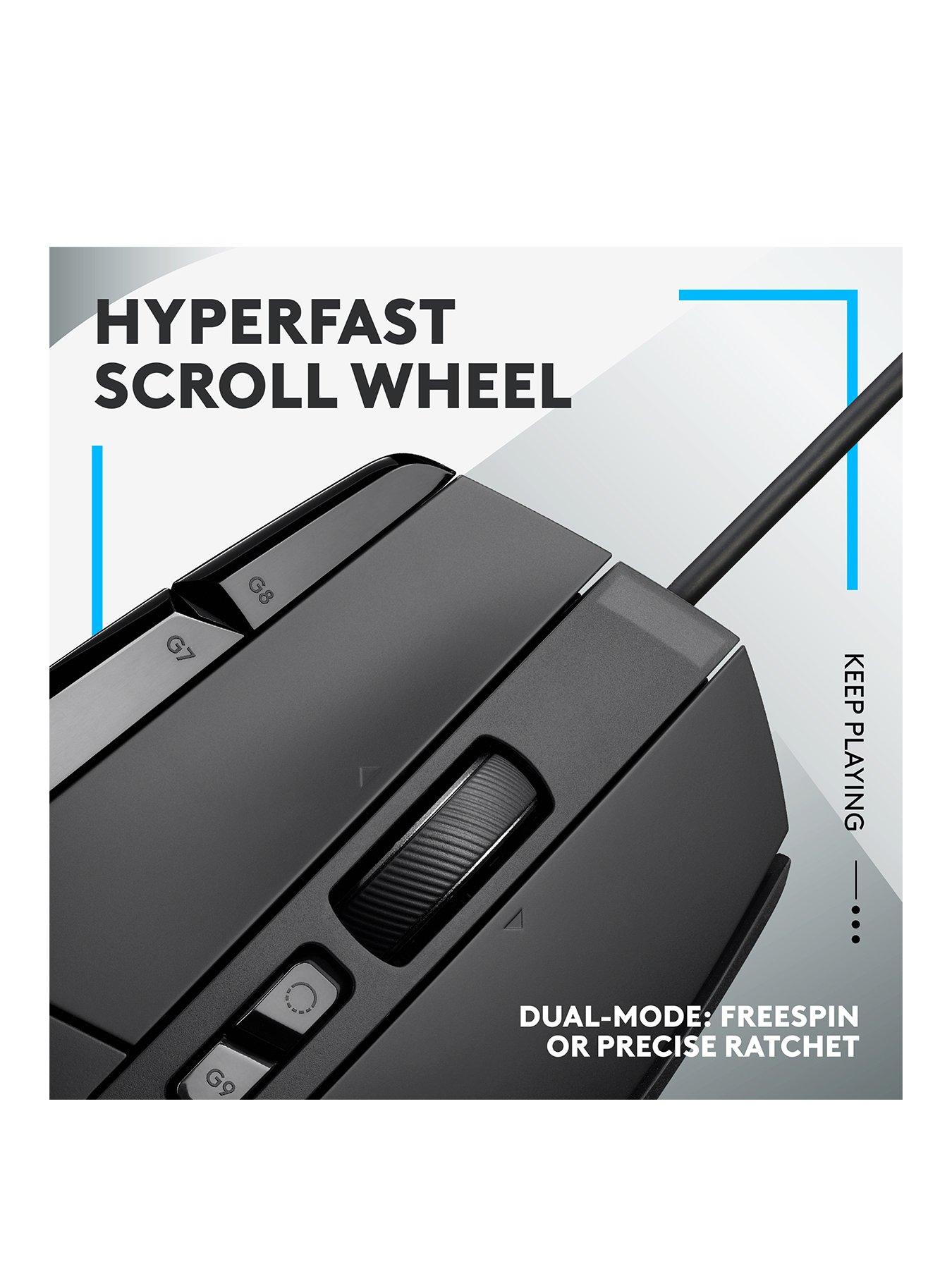 Image 3 of 7 of LogitechG G502 X Wired Gaming Mouse, HERO 25K gaming sensor, for PC/Mac- Black