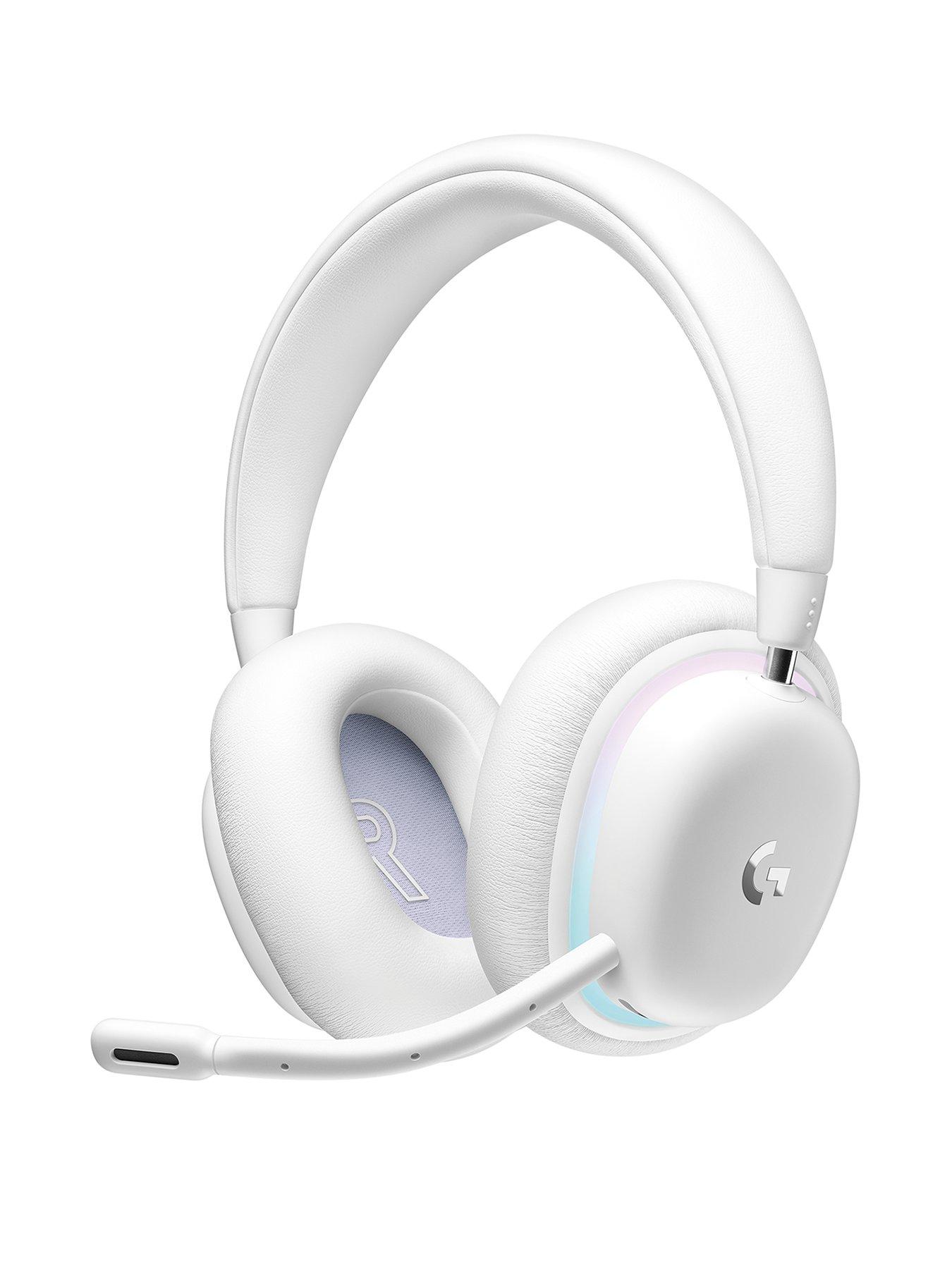undefined G735 Wireless Gaming Headset, Compatible with PC, Mobile Devices - White