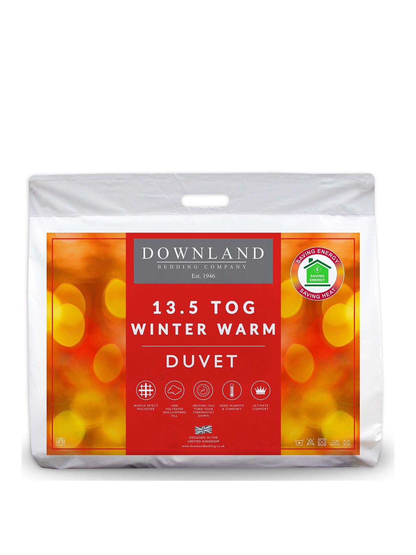 Product photograph of Winter Warm Waffle Duvet- 13 5 Tog Single - White from very.co.uk