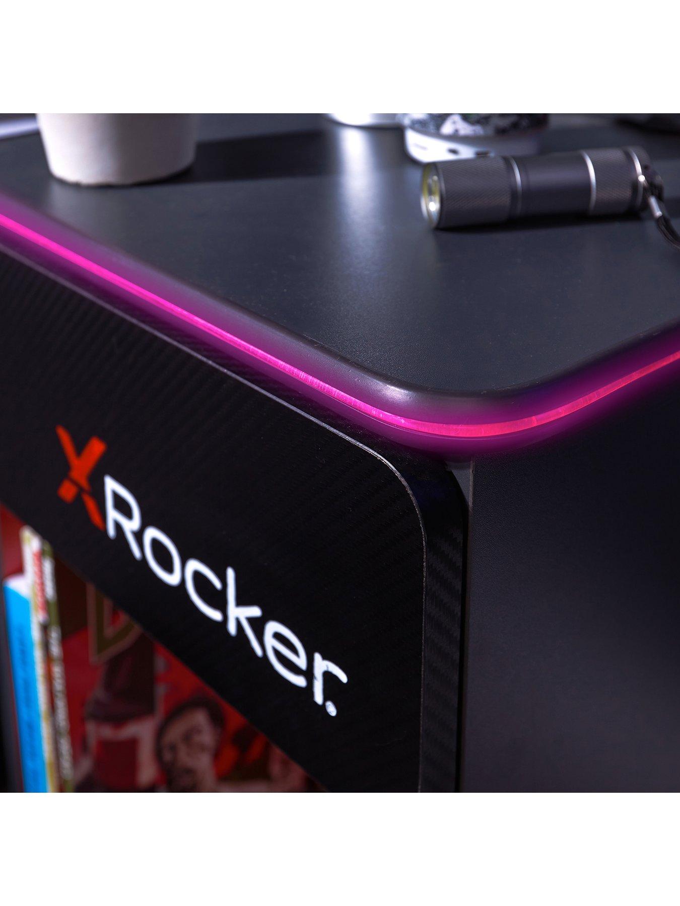Image 5 of 6 of X Rocker Carbon-tek Side Table With Neo&nbsp;LED&nbsp;Lighting and Wireless Phone Charging