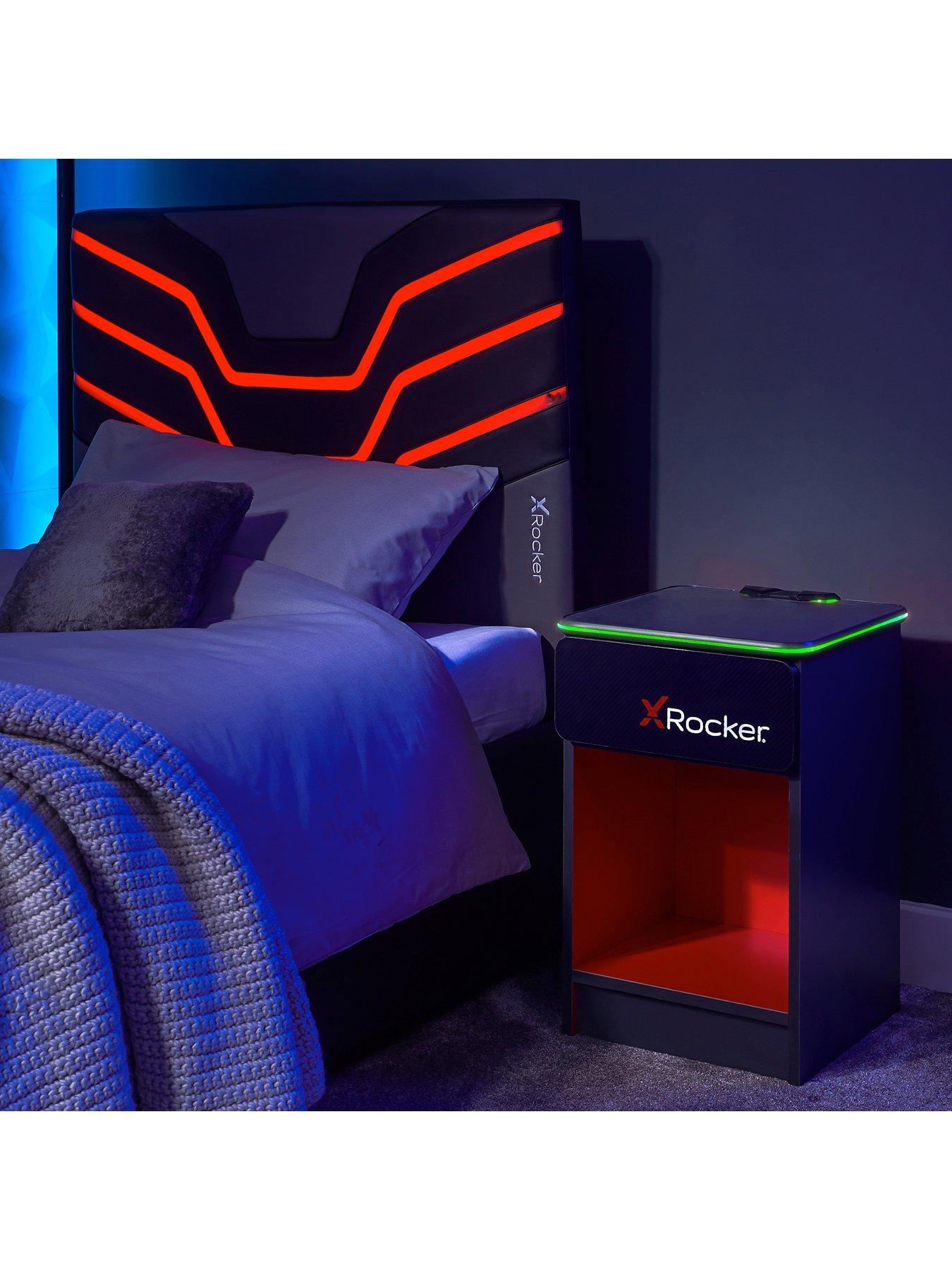 Image 6 of 6 of X Rocker Carbon-tek Side Table With Neo&nbsp;LED&nbsp;Lighting and Wireless Phone Charging