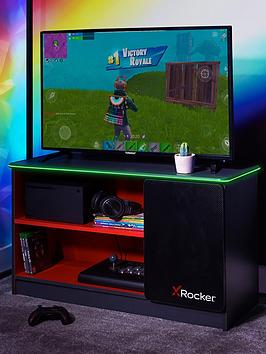 Product photograph of X Rocker Carbon-tek Tv Media Unit With Neo Fibre Led Lights from very.co.uk