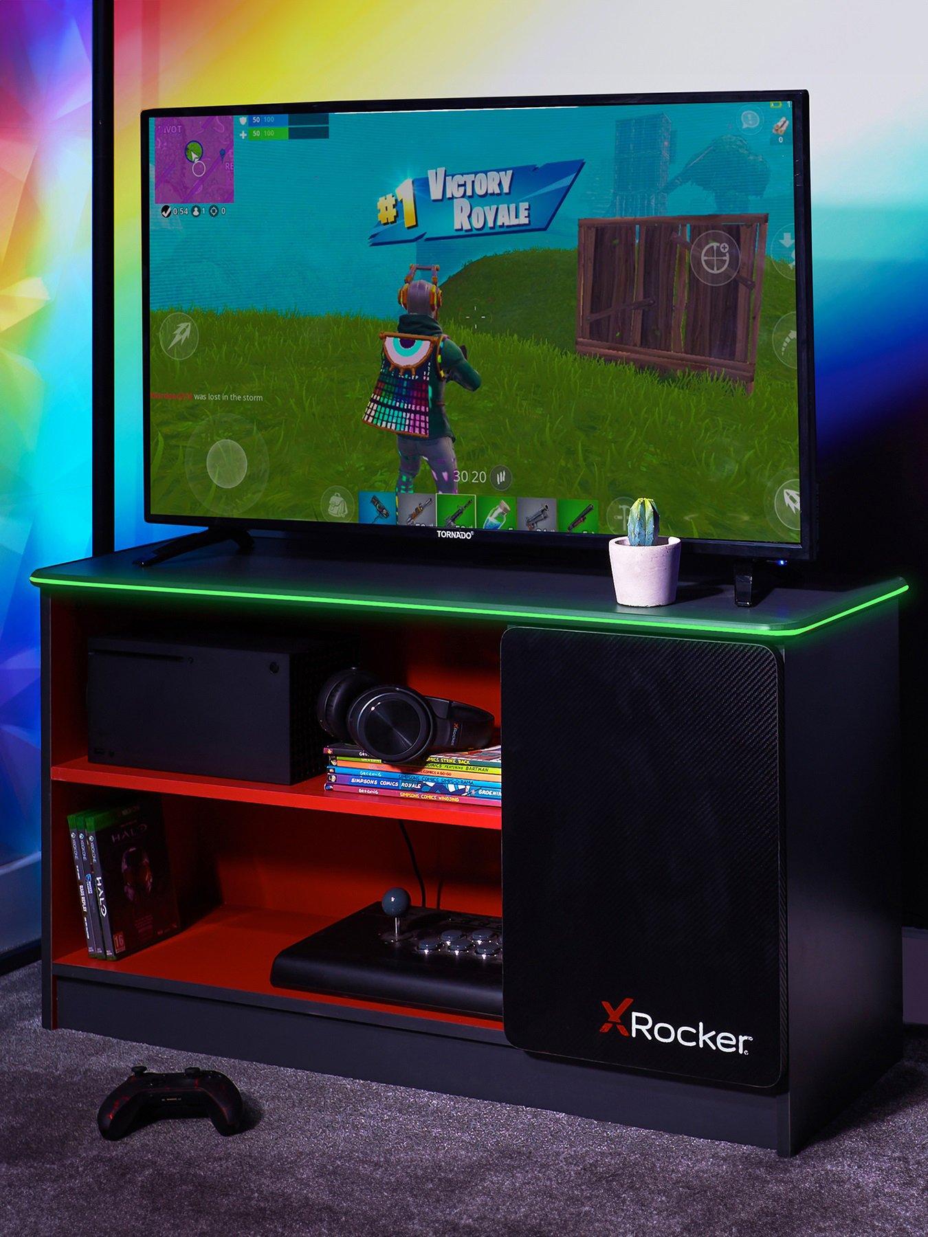 undefined Carbon-tek TV Media Unit with Neo Fibre LED Lights
