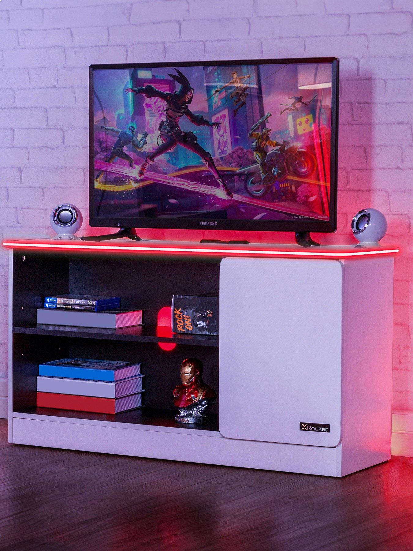 undefined Carbon-tek TV Media Unit with Neo Fibre LED Lights