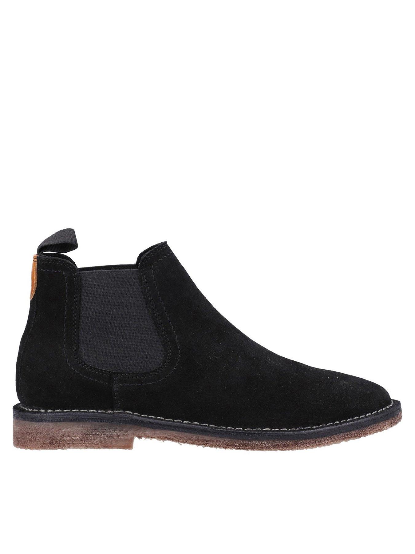 Hush Puppies Shaun Suede Chelsea Boots - Black | Very.co.uk