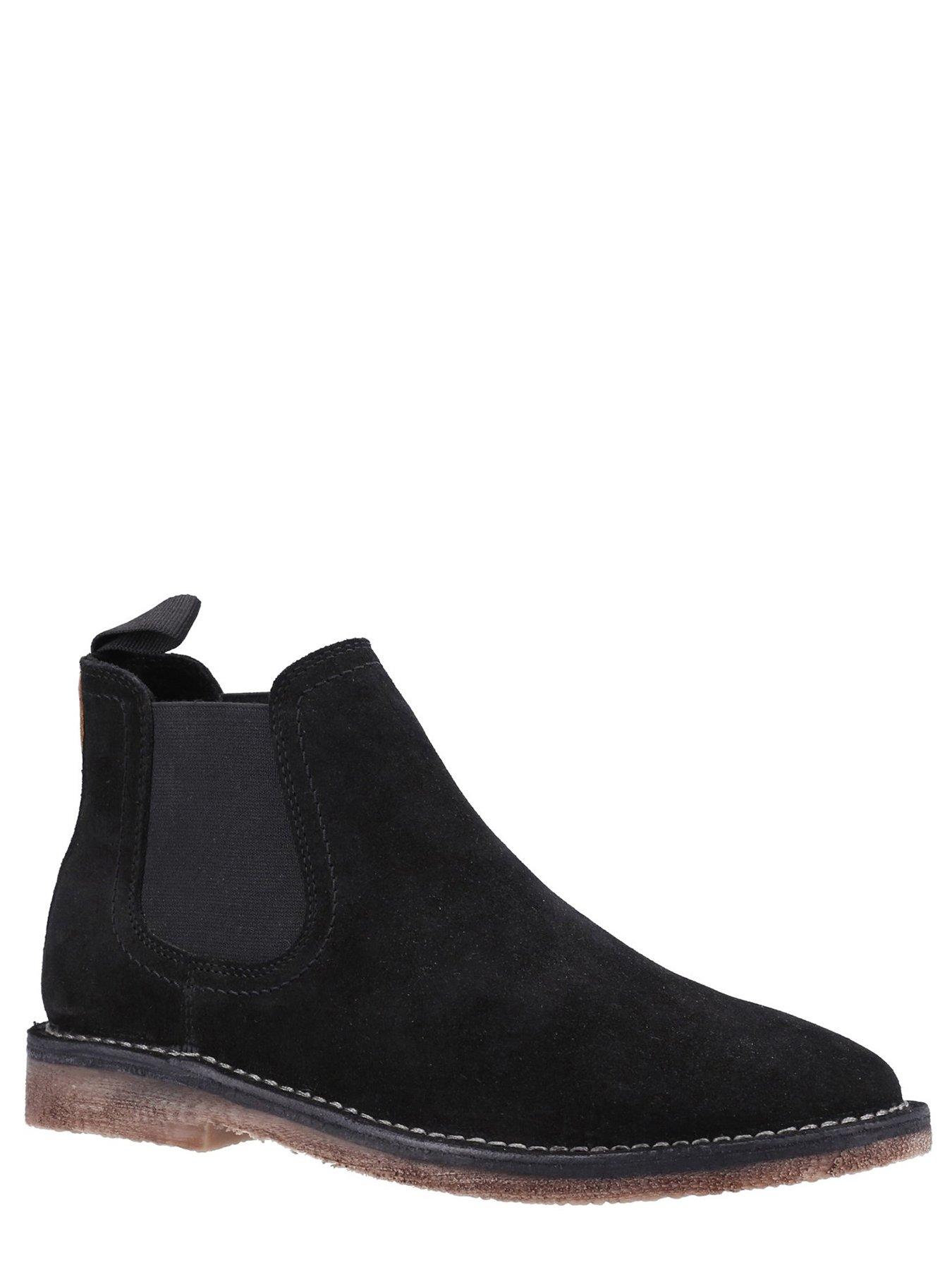 hush puppies black suede boots