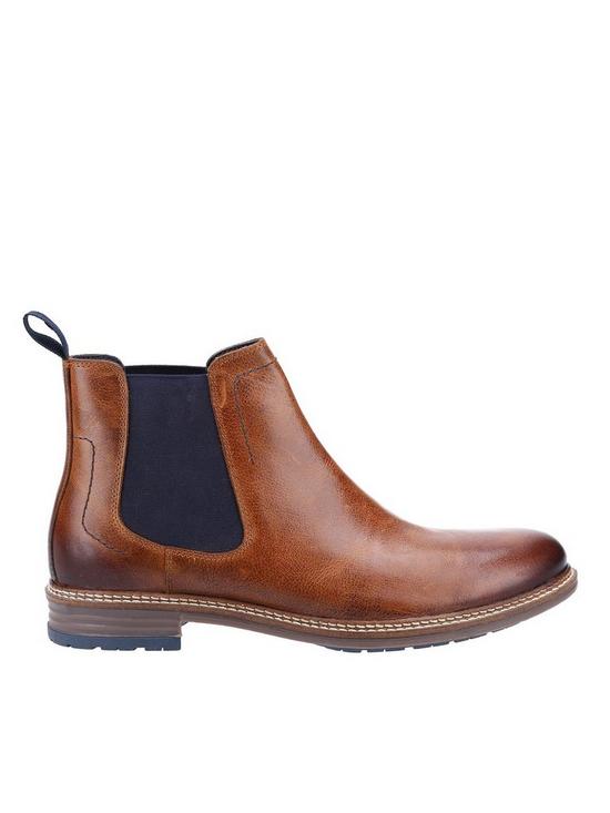 front image of hush-puppies-justin-chelsea-boot-light-brown