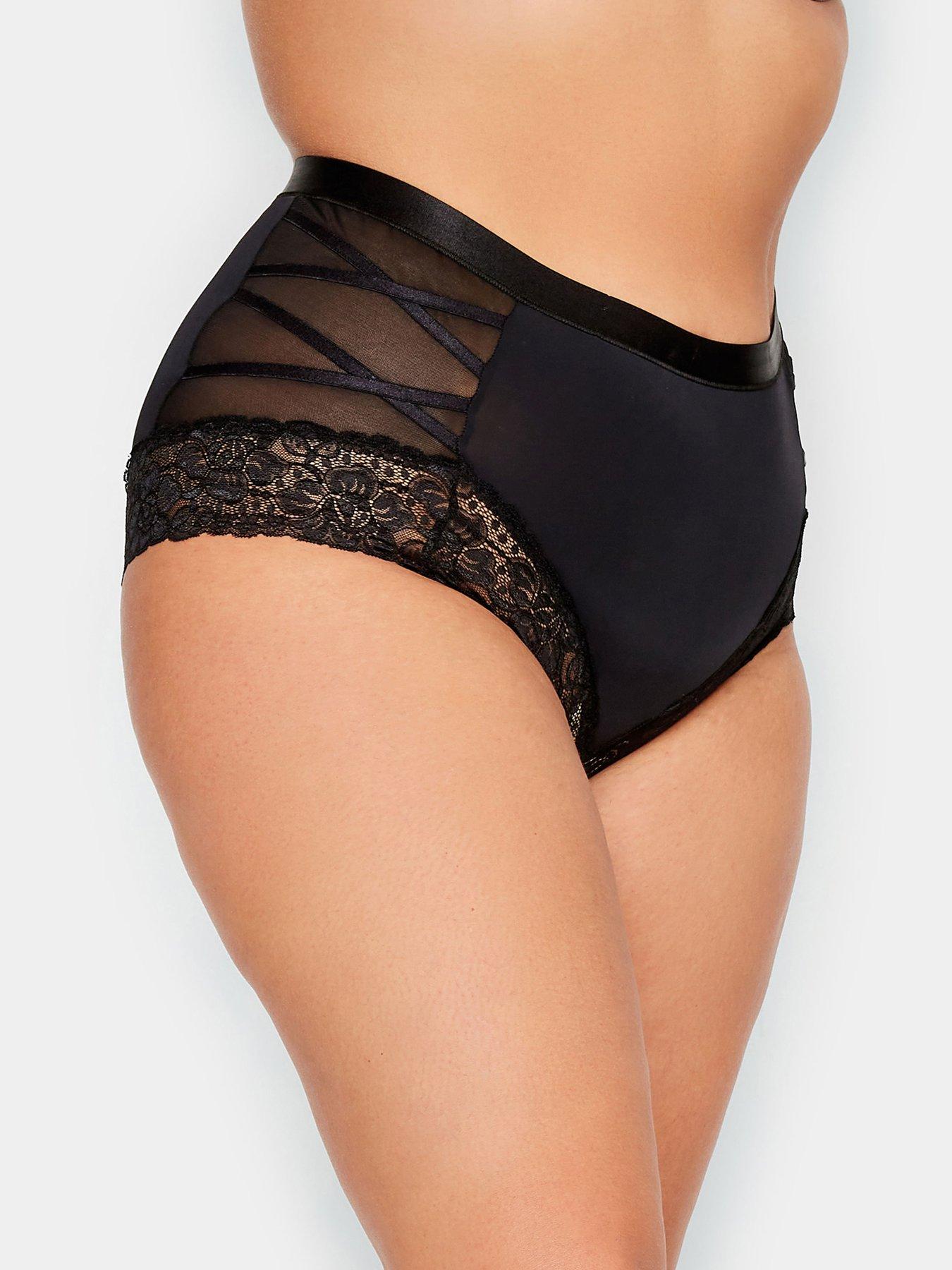 Pour Moi Definitions Shaping Control Thong - Black