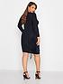  image of yours-party-gathered-wrap-dress-blue