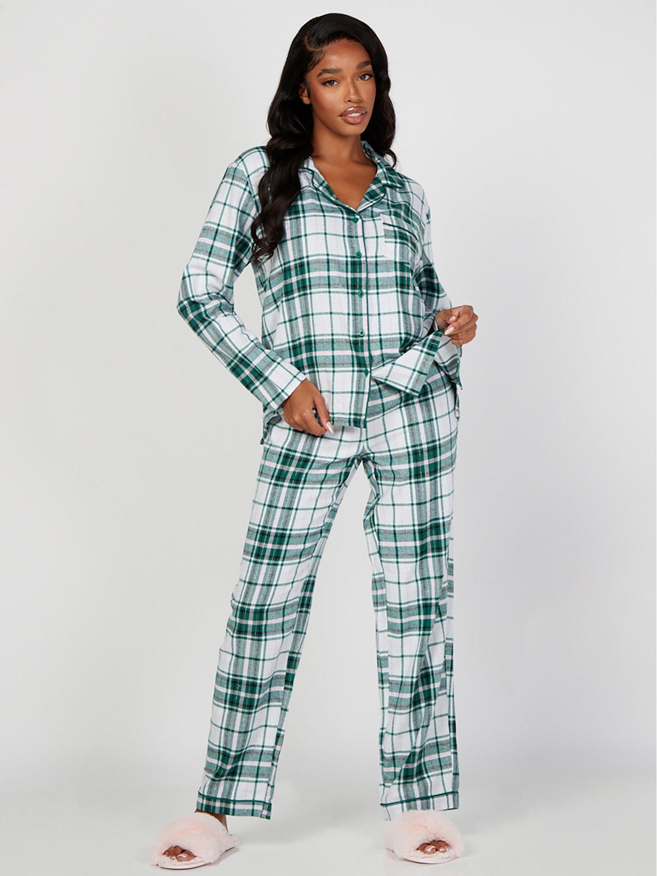 Marks & Spencer Women Clothing Loungewear Pajamas Womens Checked Pyjama Set 